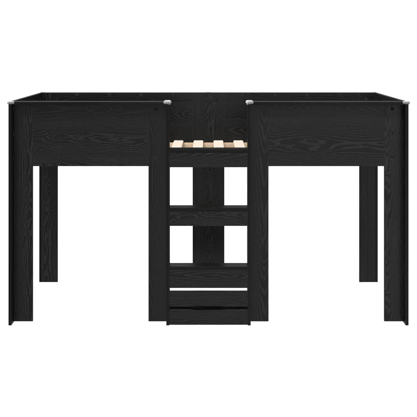 Lit Superposé pour Enfants Chêne noir 100 x 200 cm - XIOS