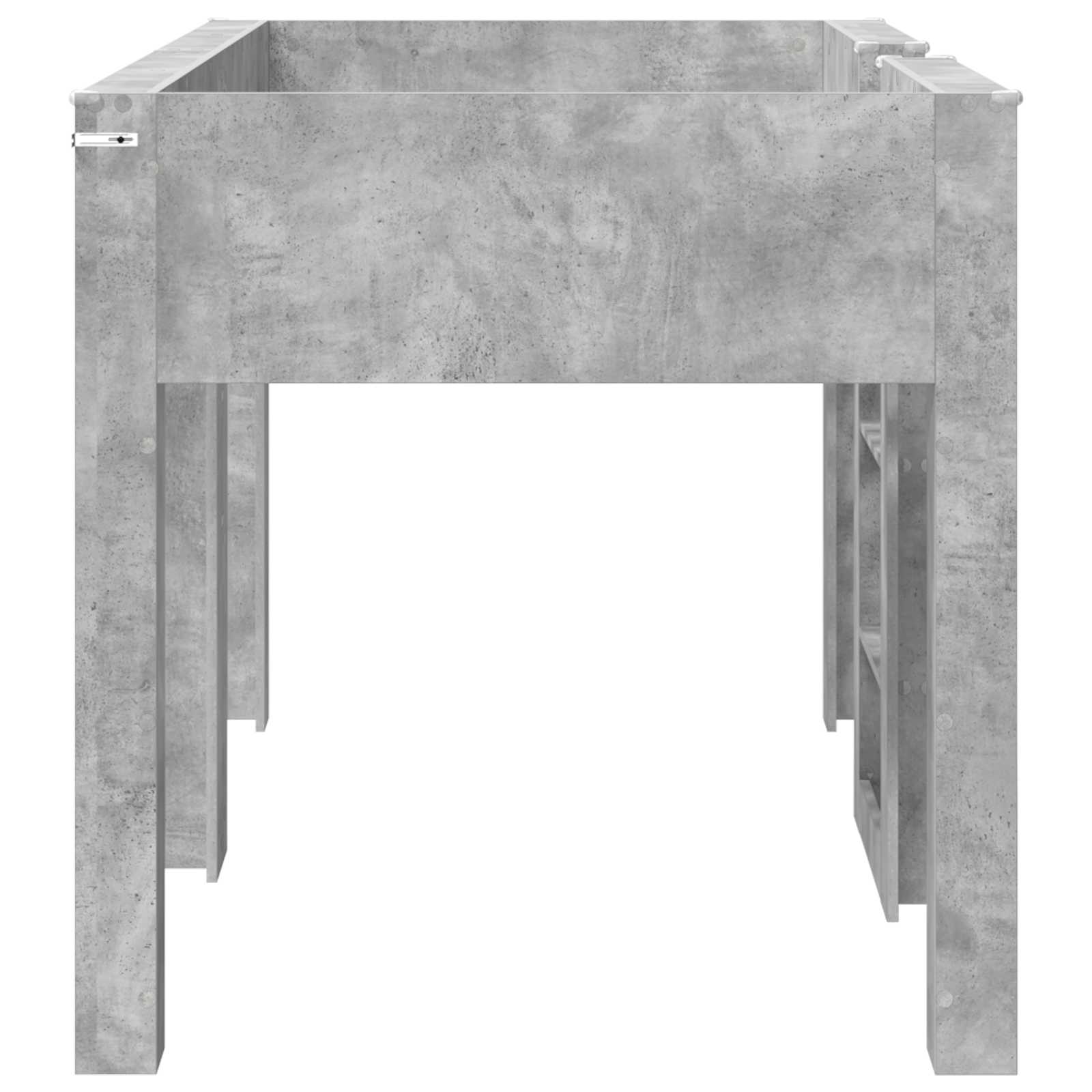 Lit Superposé pour Enfants avec matelas Gris béton 100 x 200 cm - XIOS