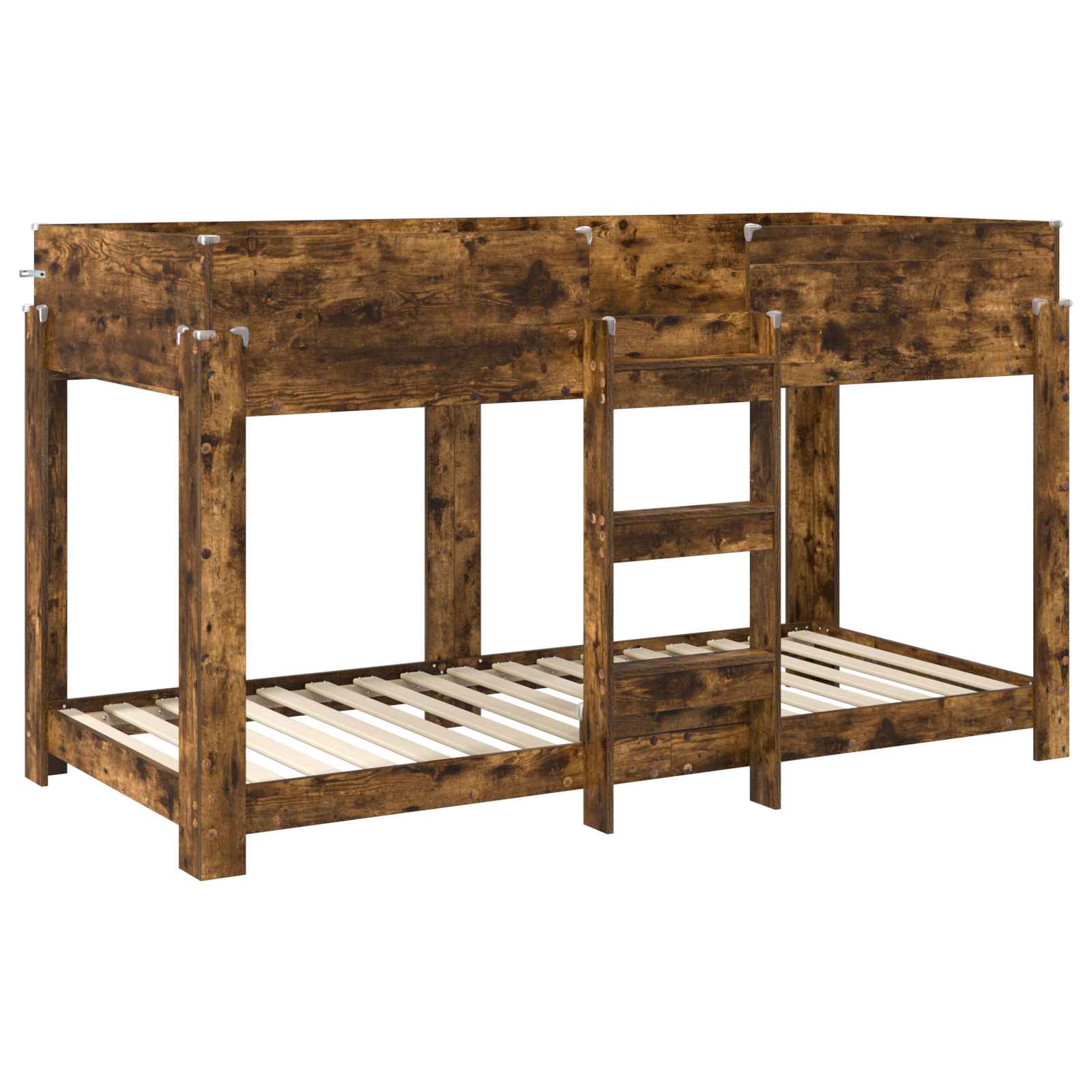 Lit Superposé pour Enfants Chêne fumé 100 x 200 cm - XIOS