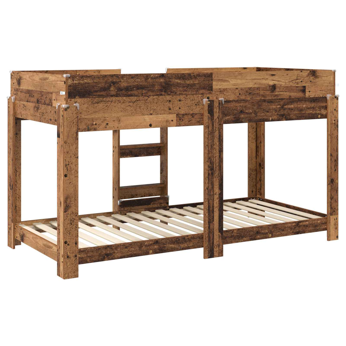 Lit Superposé pour Enfants Bois ancien 90 x 200 cm