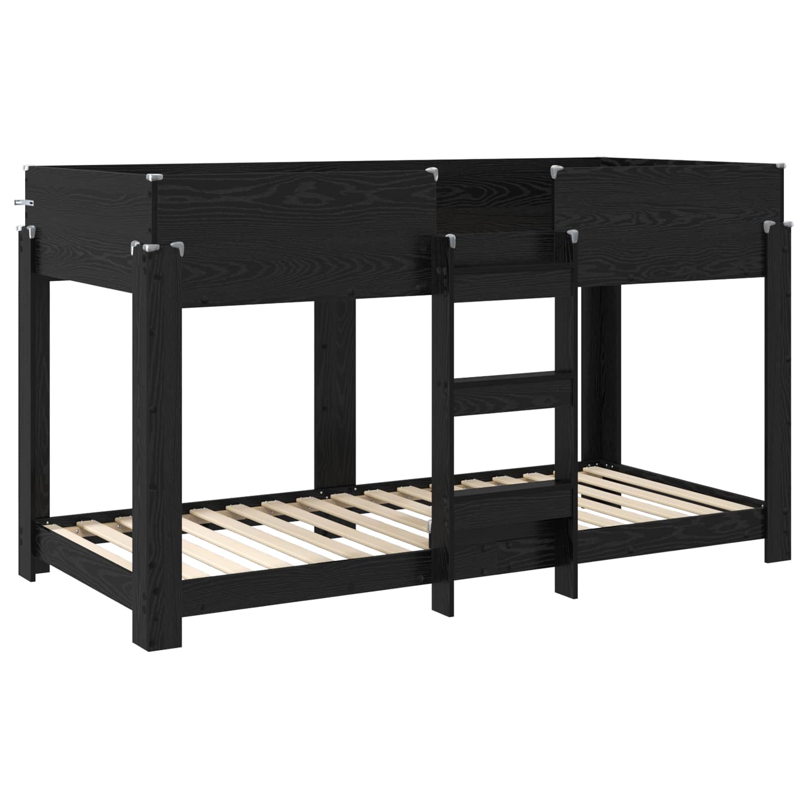 Lit Superposé pour Enfants Chêne noir 80 x 200 cm - XIOS