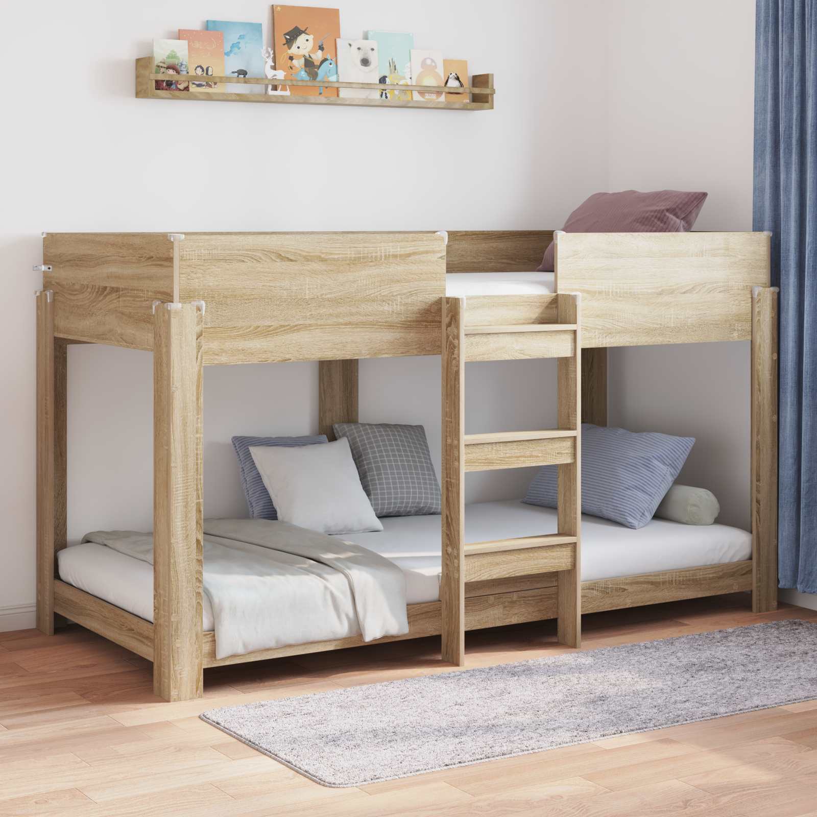 Lit Superposé pour Enfants Chêne Sonoma 80 x 200 cm - XIOS