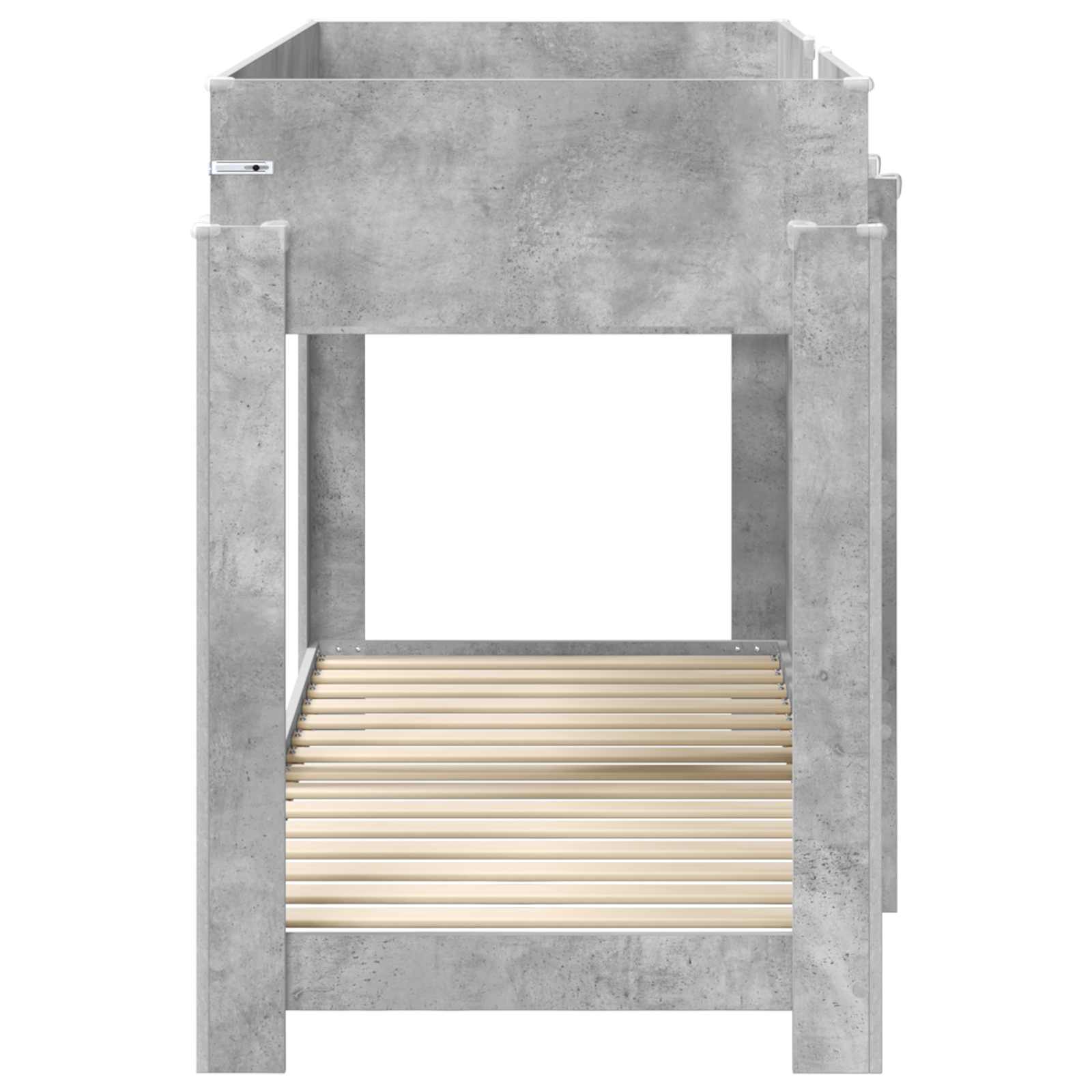 Lit Superposé pour Enfants Gris béton 75 x 190 cm - XIOS