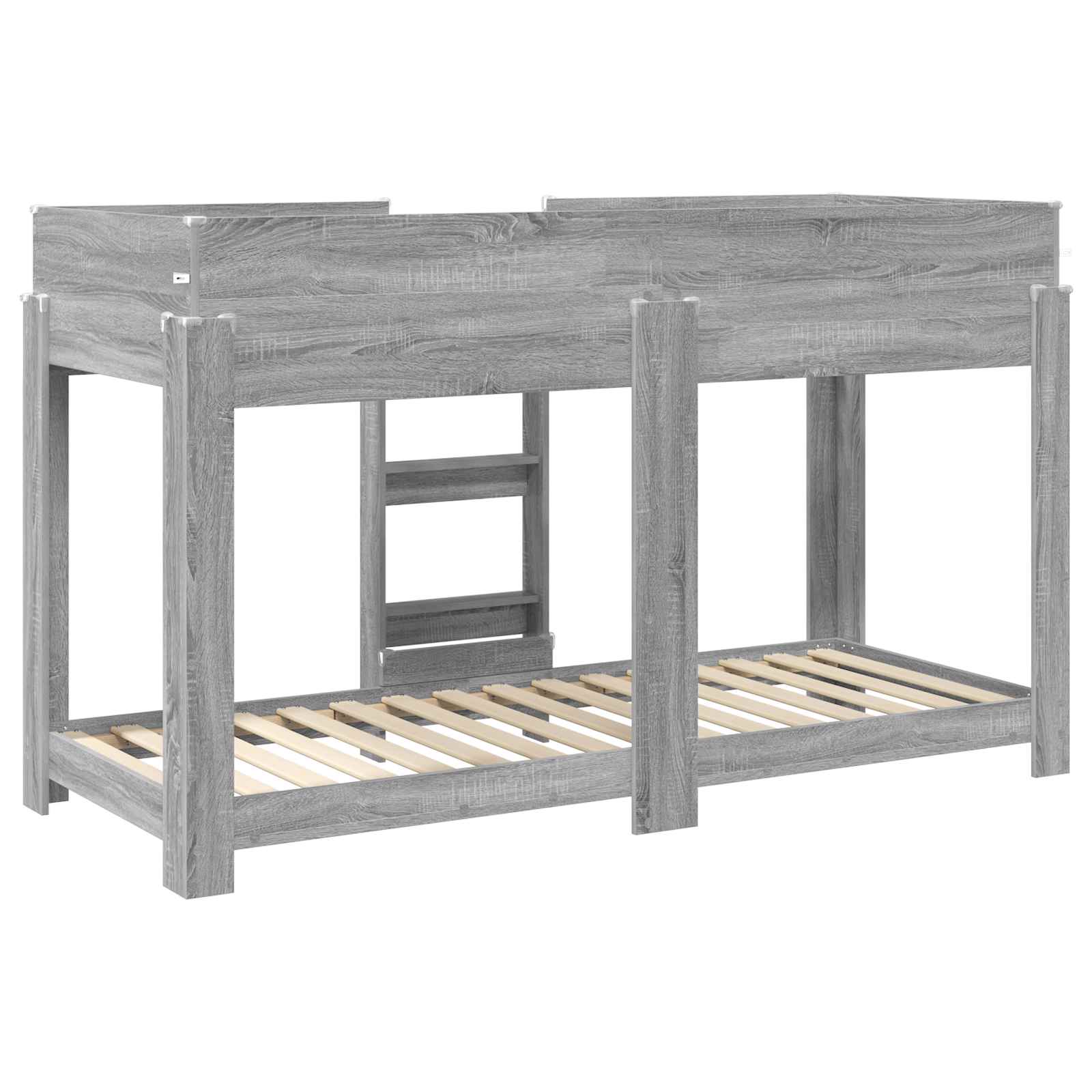 Lit Superposé pour Enfants avec matelas Gris Sonoma 80 x 190 cm - XIOS