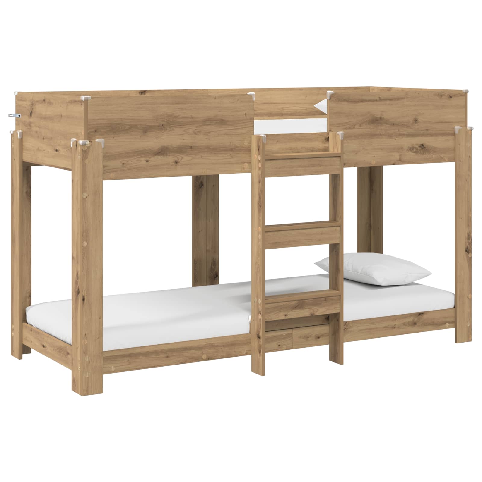 Lit Superposé pour Enfants Chêne artisanal 75 x 190 cm - XIOS
