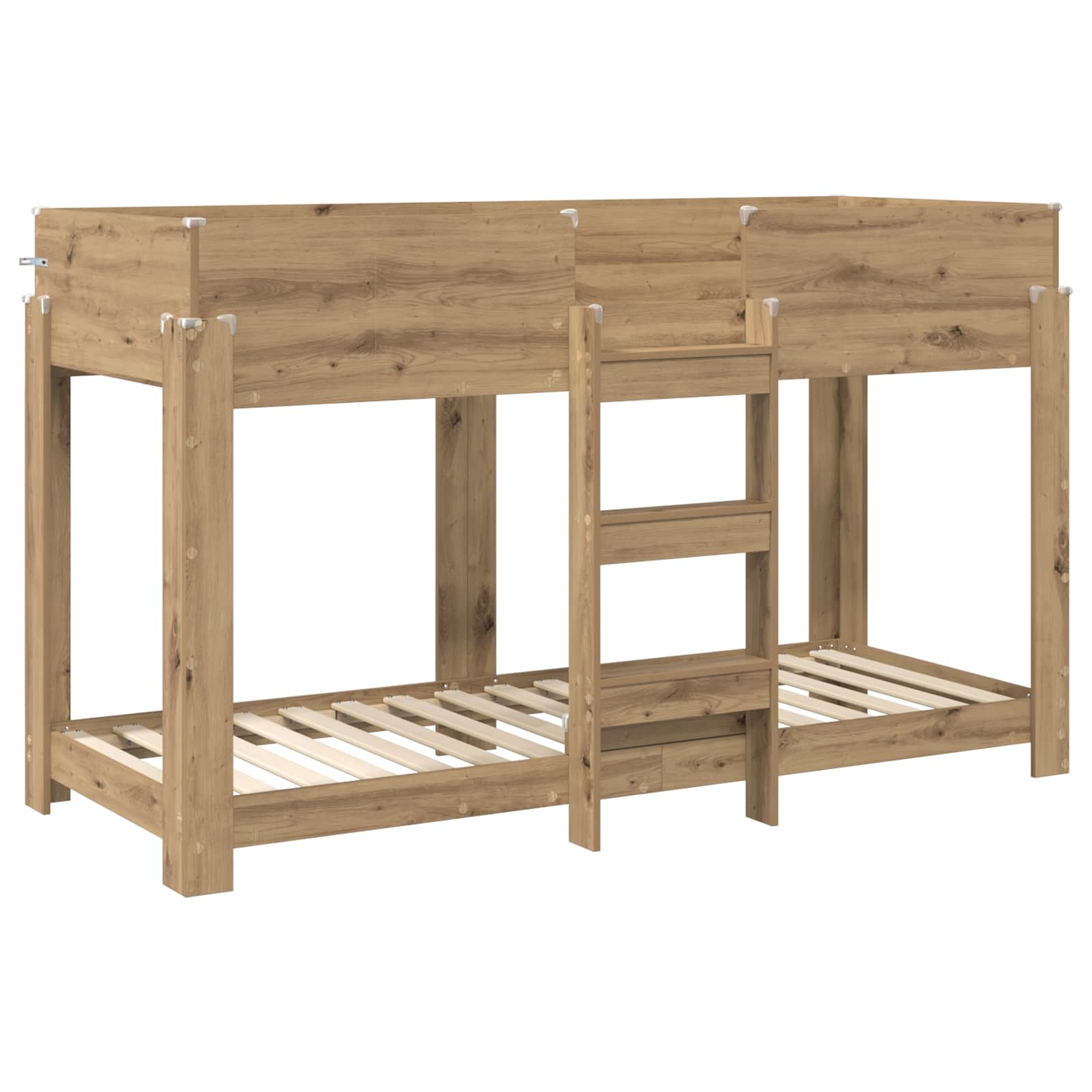 Lit Superposé pour Enfants Chêne artisanal 75 x 190 cm - XIOS