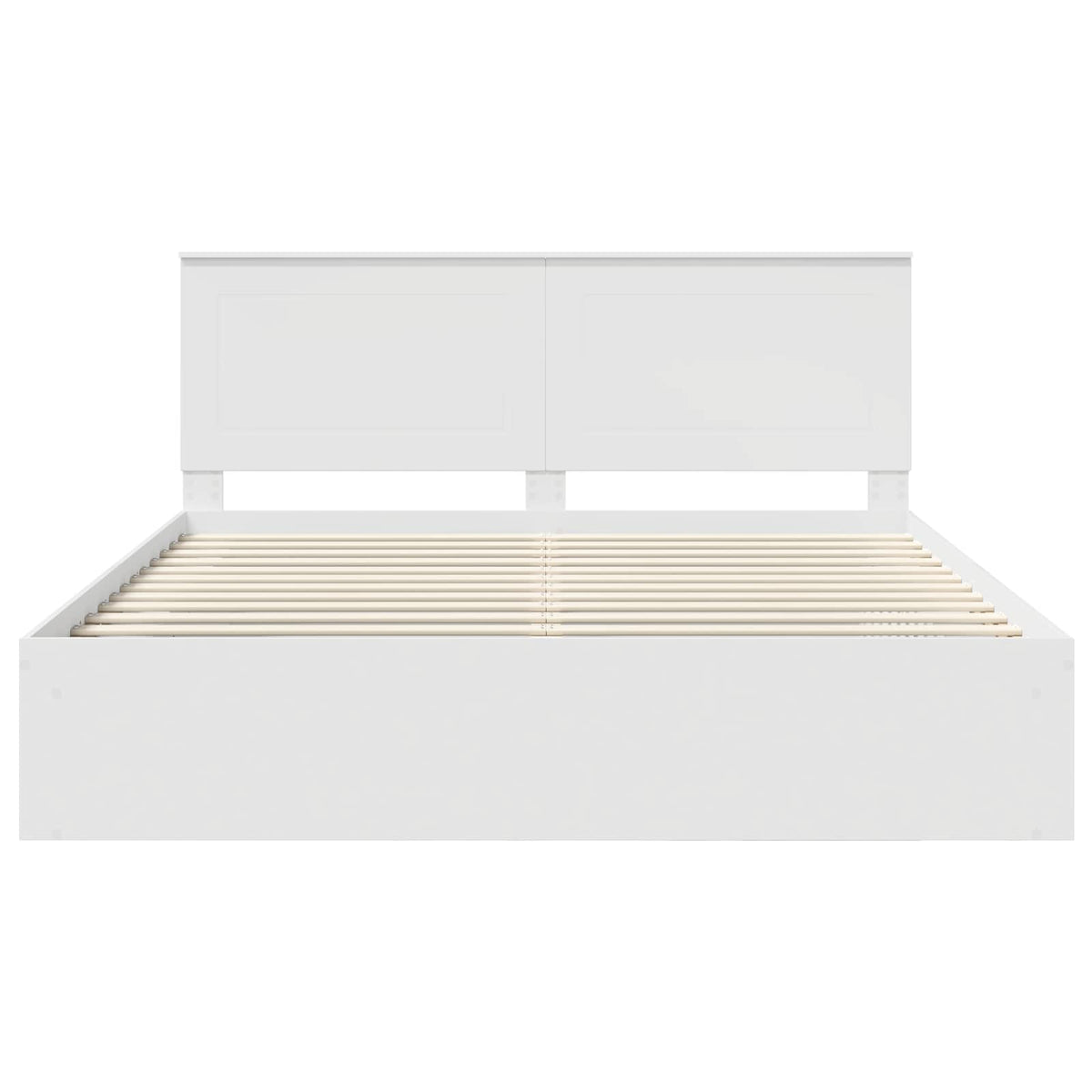 Cadre de lit Blanc 200 x 200 cm Bois de pin massif