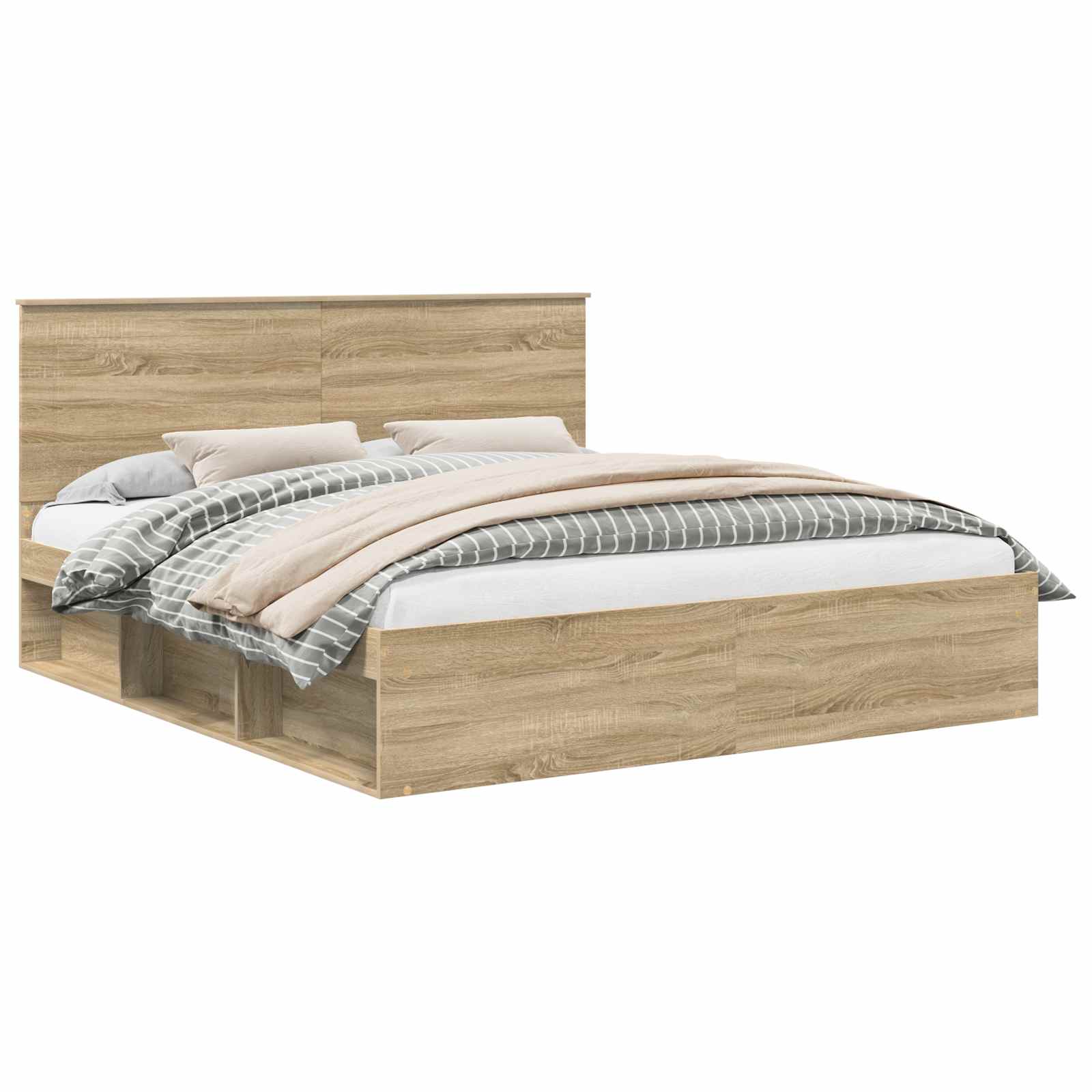 Cadre de lit Sonoma 200 x 200 cm Bois de pin massif - XIOS