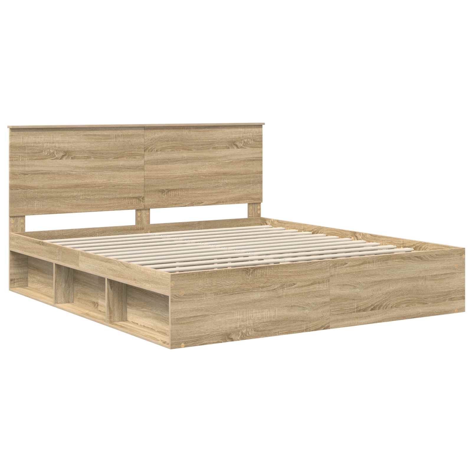 Cadre de lit Sonoma 200 x 200 cm Bois de pin massif - XIOS