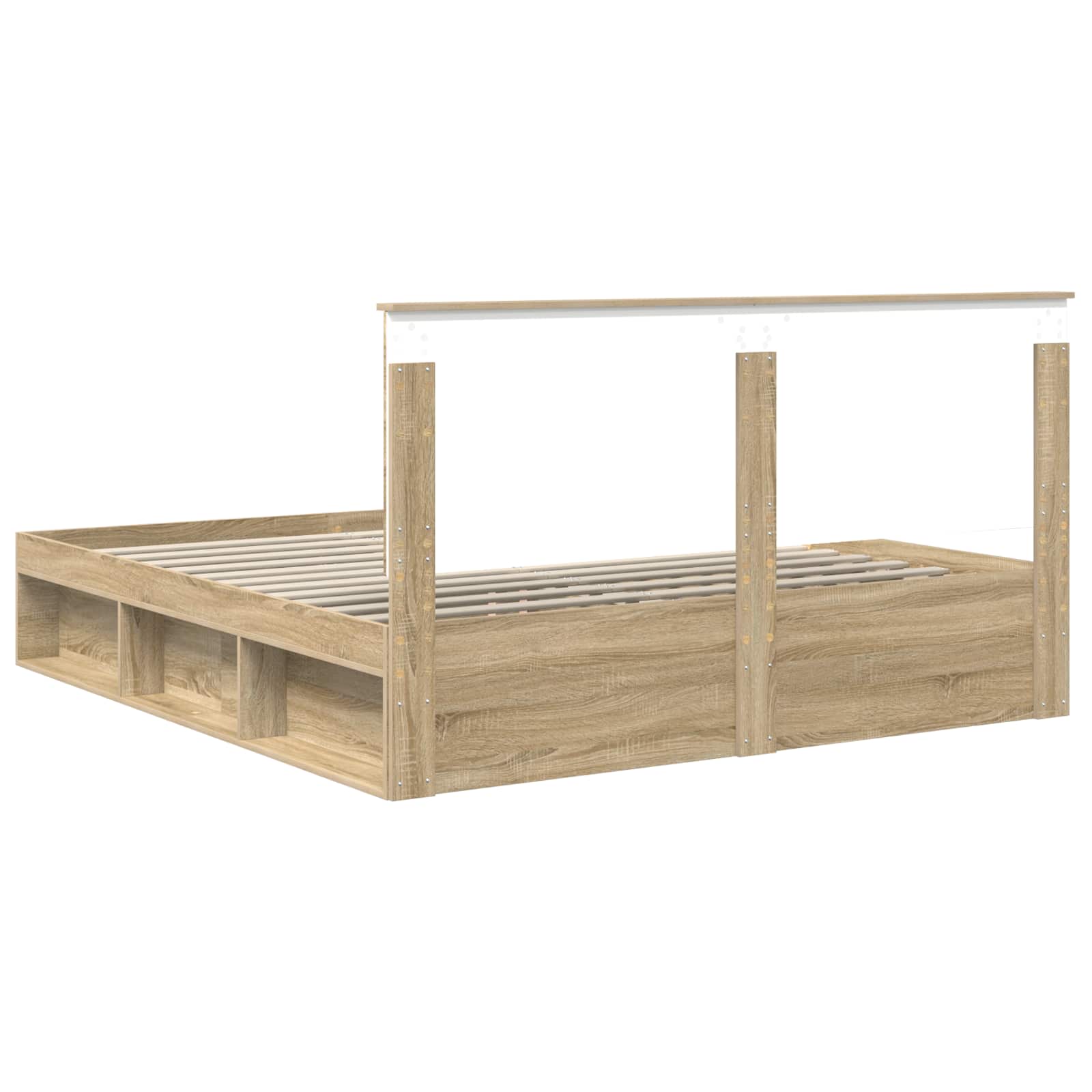 Cadre de lit Sonoma 200 x 200 cm Bois de pin massif - XIOS