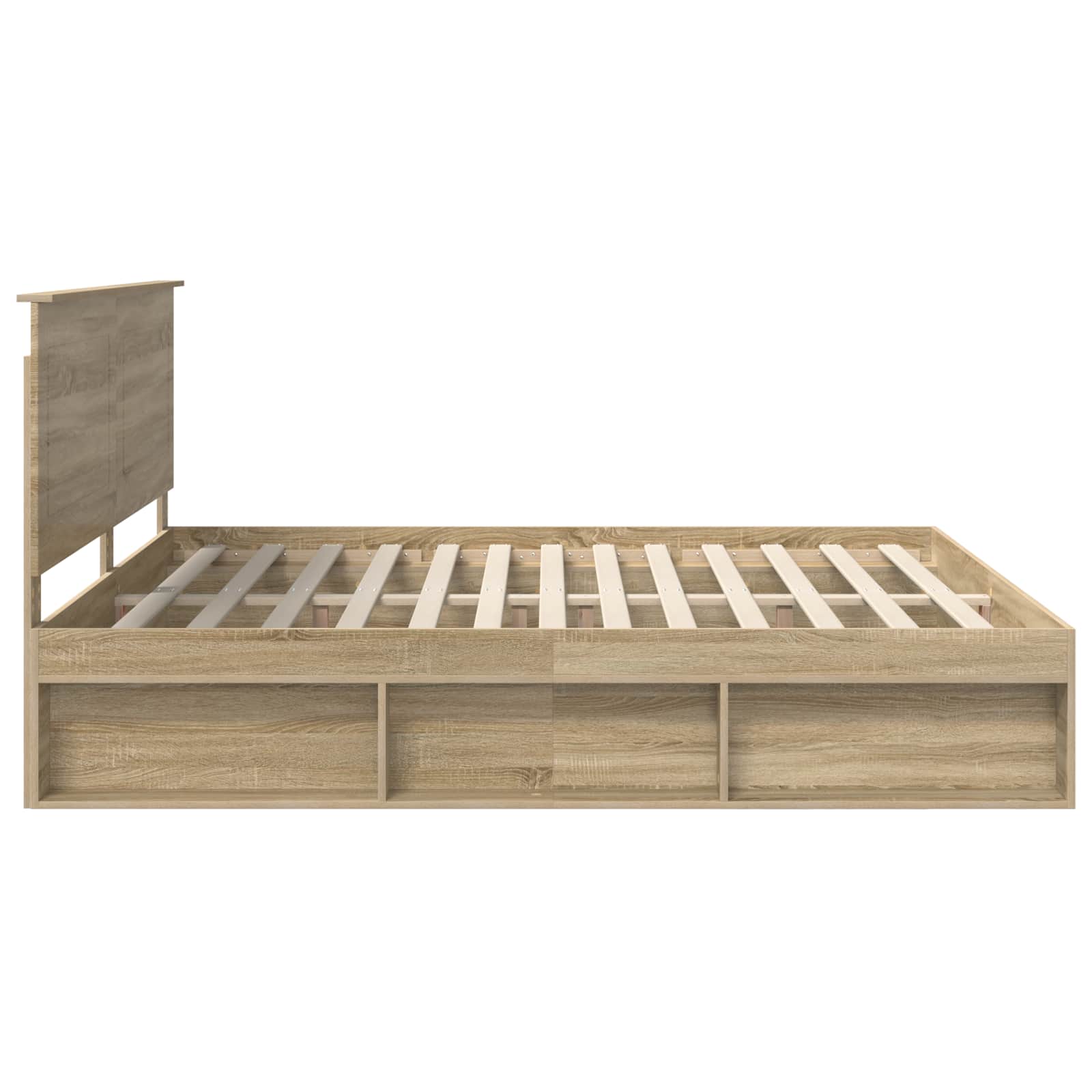 Cadre de lit Sonoma 200 x 200 cm Bois de pin massif - XIOS