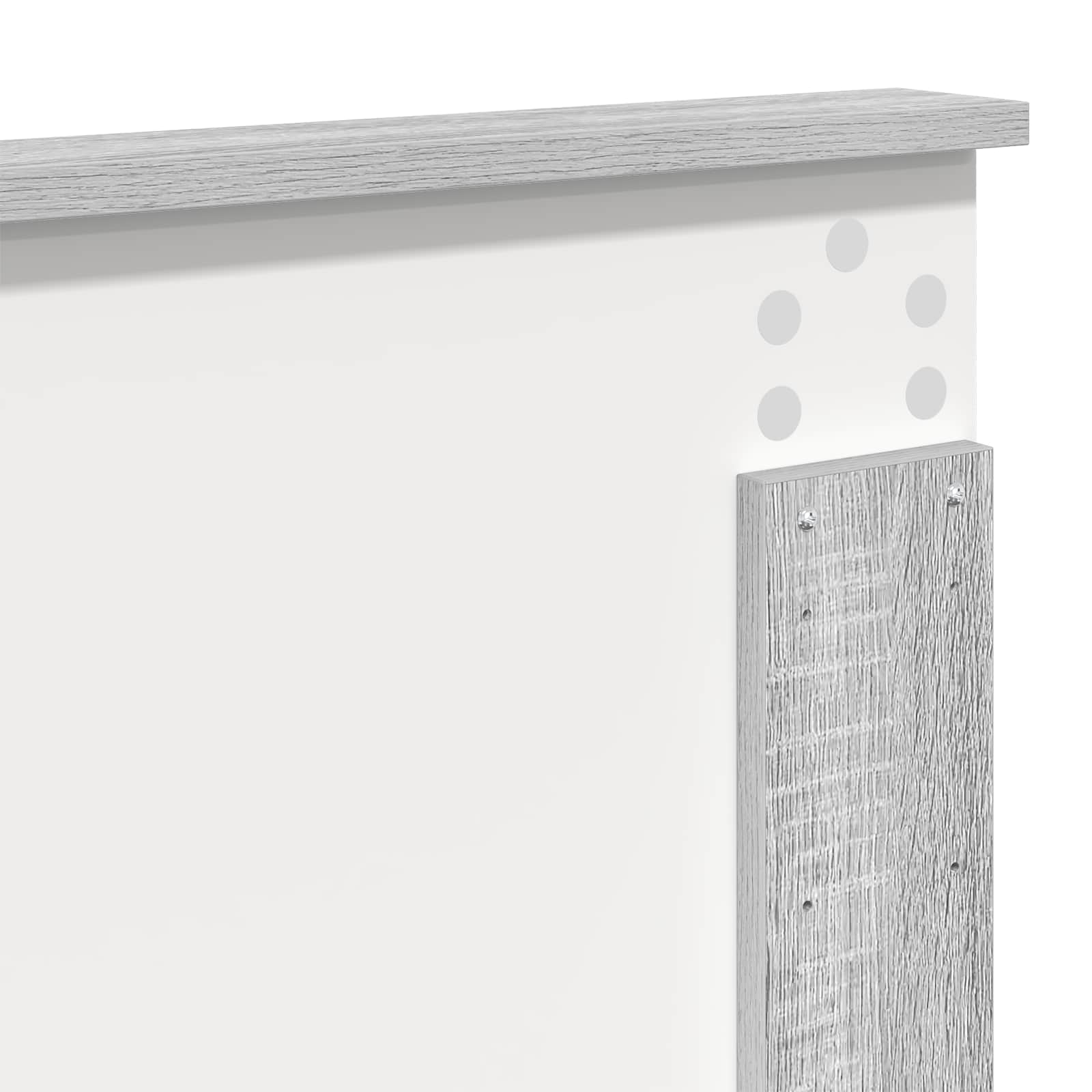Cadre de lit Gris Sonoma 200 x 200 cm Bois de pin massif - XIOS