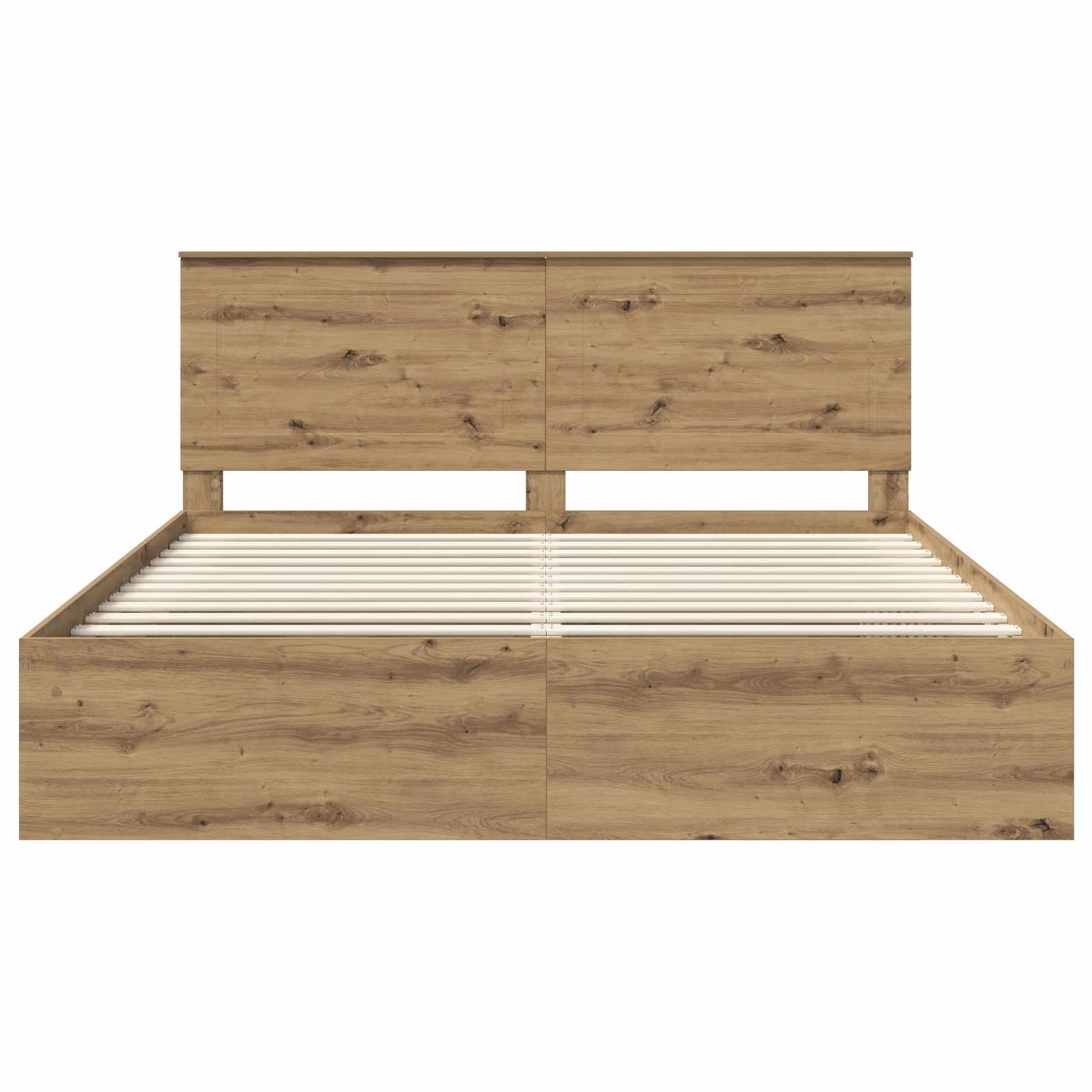 Cadre de lit Chêne artisan 180 x 200 cm Pin massif - XIOS