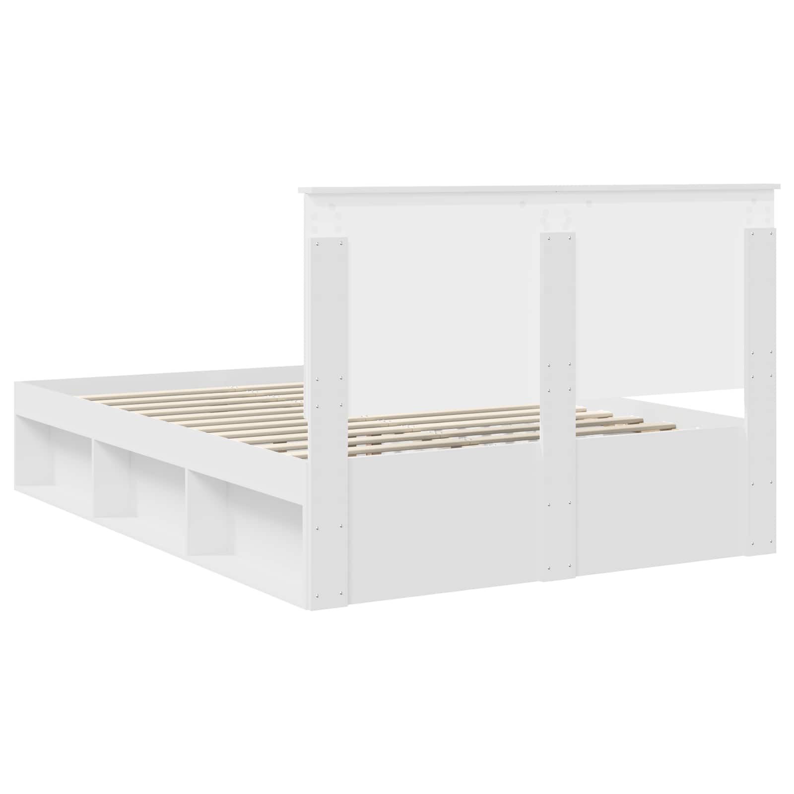 Cadre de lit avec tiroir Blanc 150 x 200 cm Bois de pin massif - XIOS