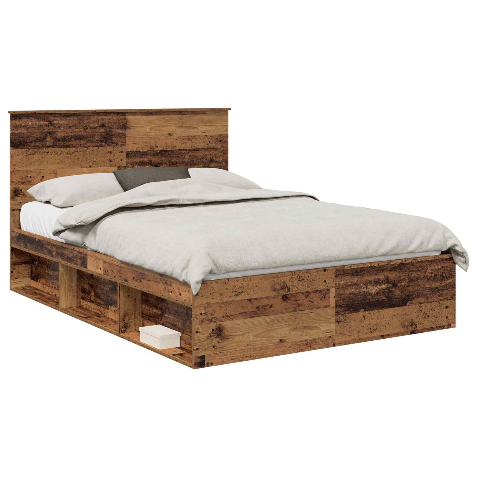 Cadre de lit Bois ancien 150 x 200 cm Bois de pin massif - XIOS