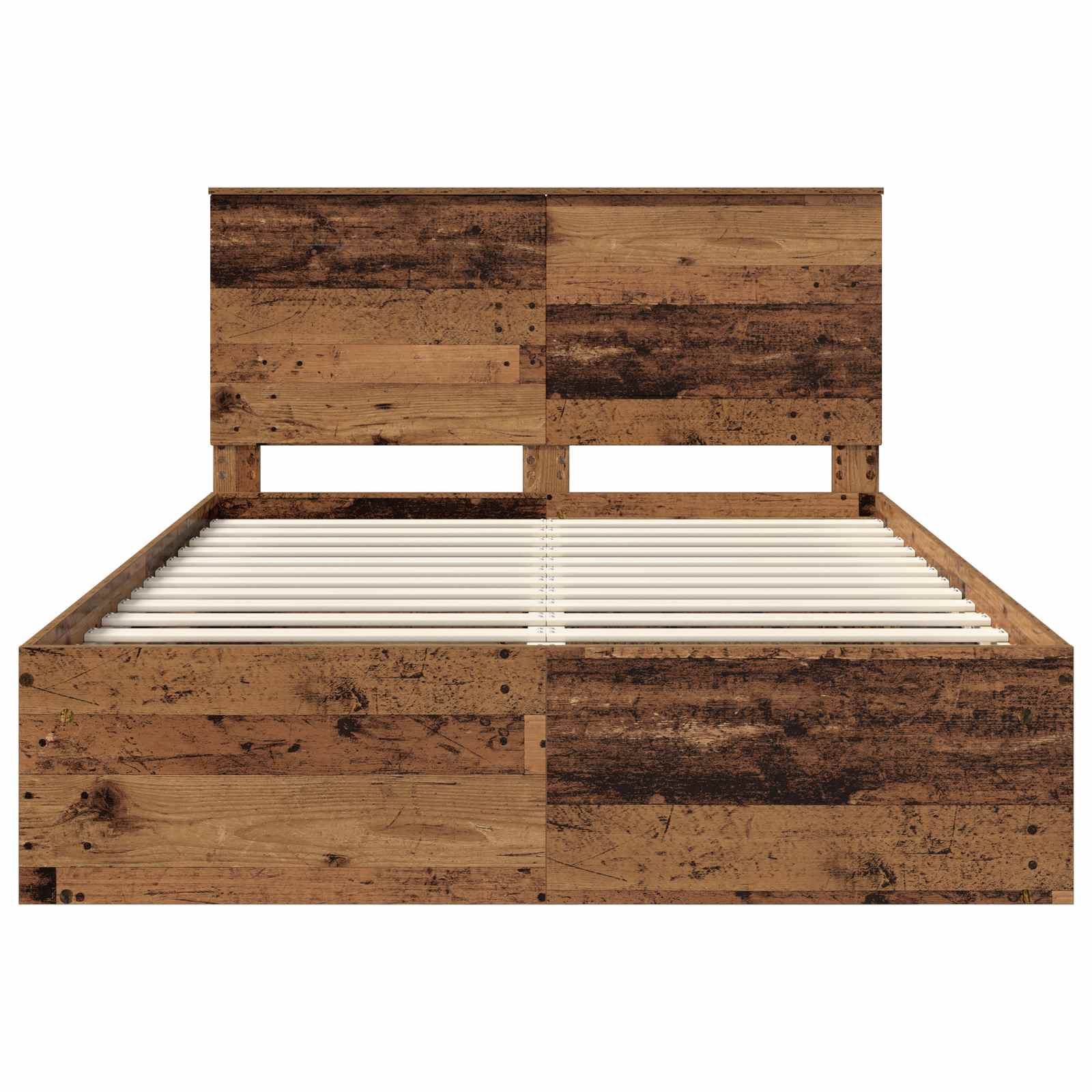 Cadre de lit Bois ancien 150 x 200 cm Bois de pin massif - XIOS