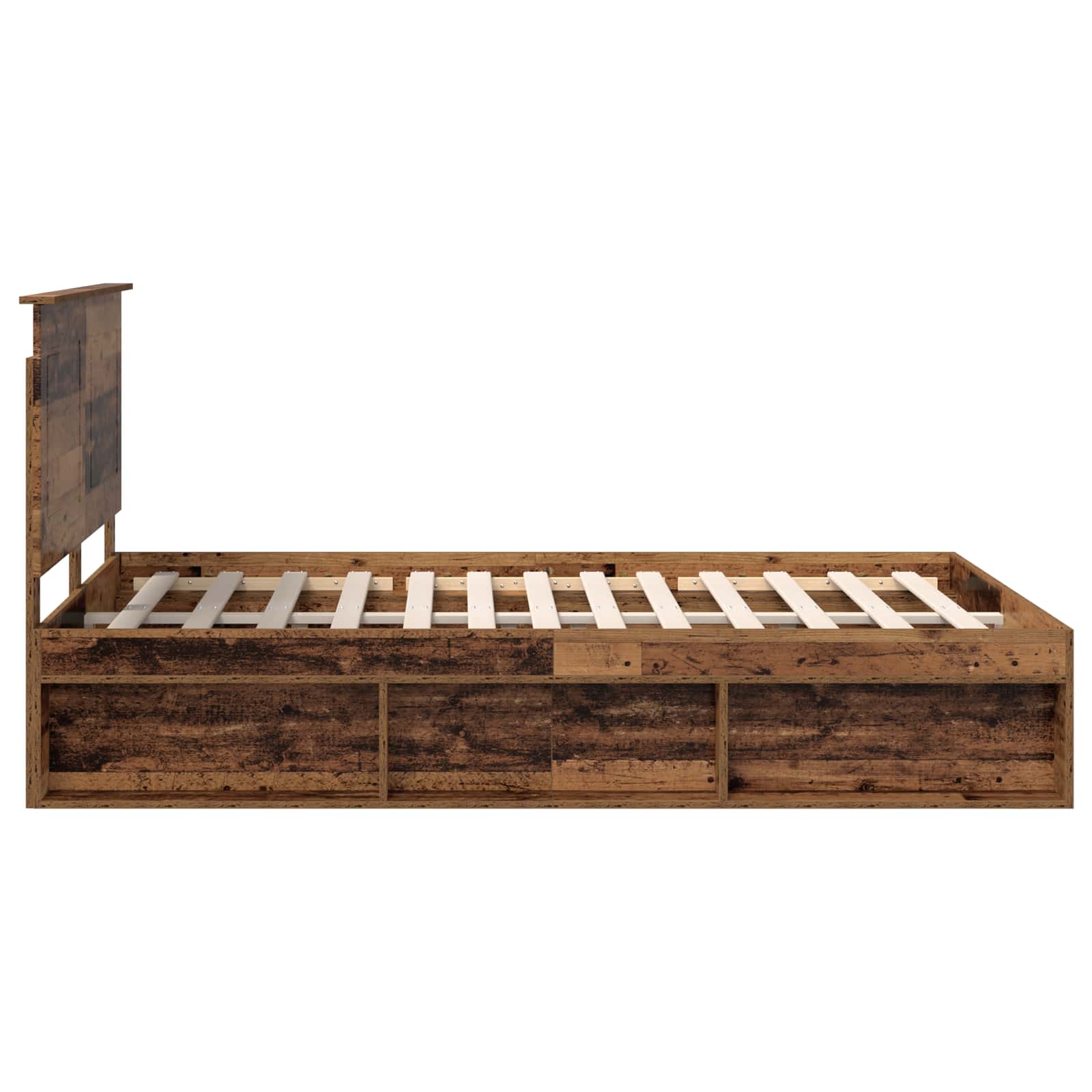 Cadre de lit Bois ancien 150 x 200 cm Bois de pin massif - XIOS
