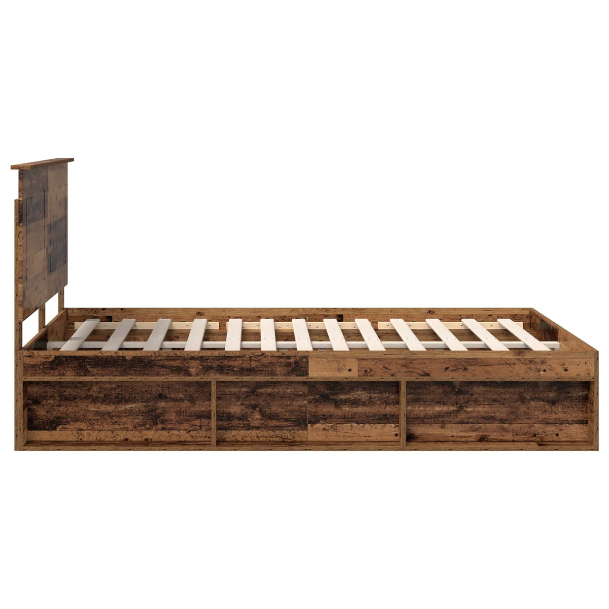 Cadre de lit Bois ancien 140 x 190 cm Bois de pin massif