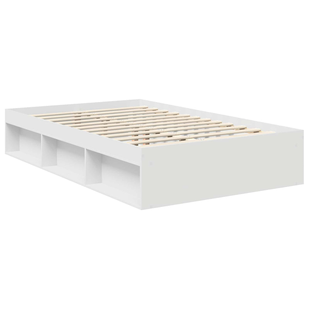 Cadre de lit Blanc 120 x 190 cm Bois de pin massif
