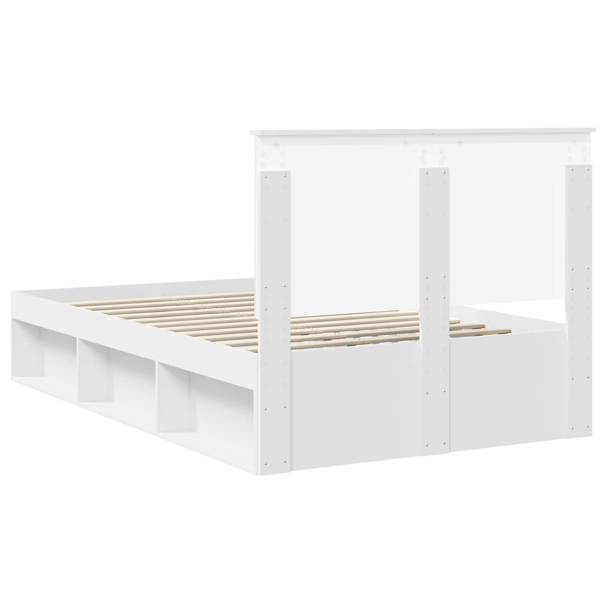 Cadre de lit Blanc 120 x 190 cm Bois de pin massif