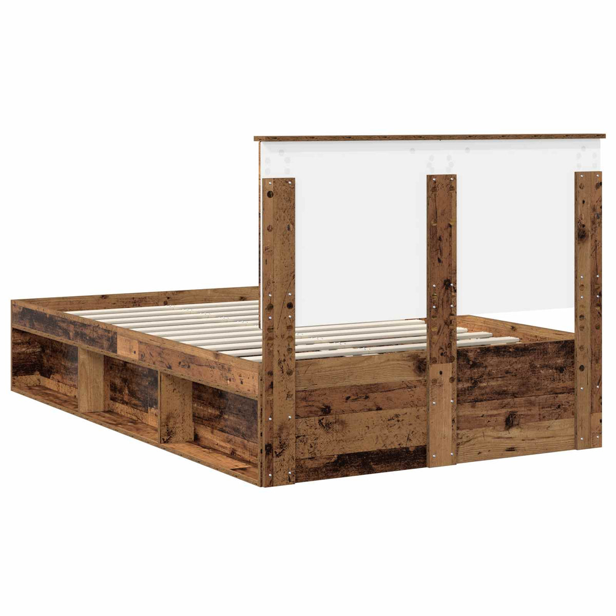 Cadre de lit Bois ancien 120 x 190 cm Bois de pin massif