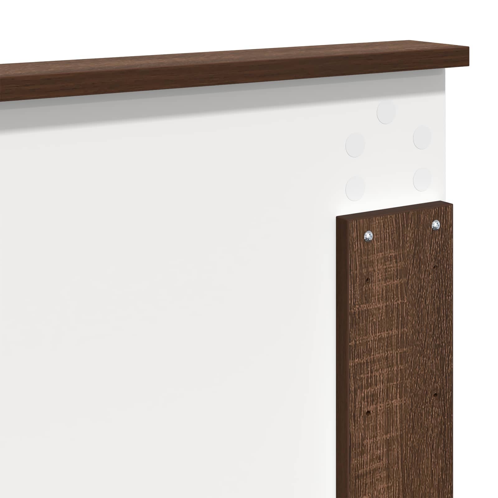Cadre de lit Chêne brun 120 x 200 cm Bois de pin massif - XIOS