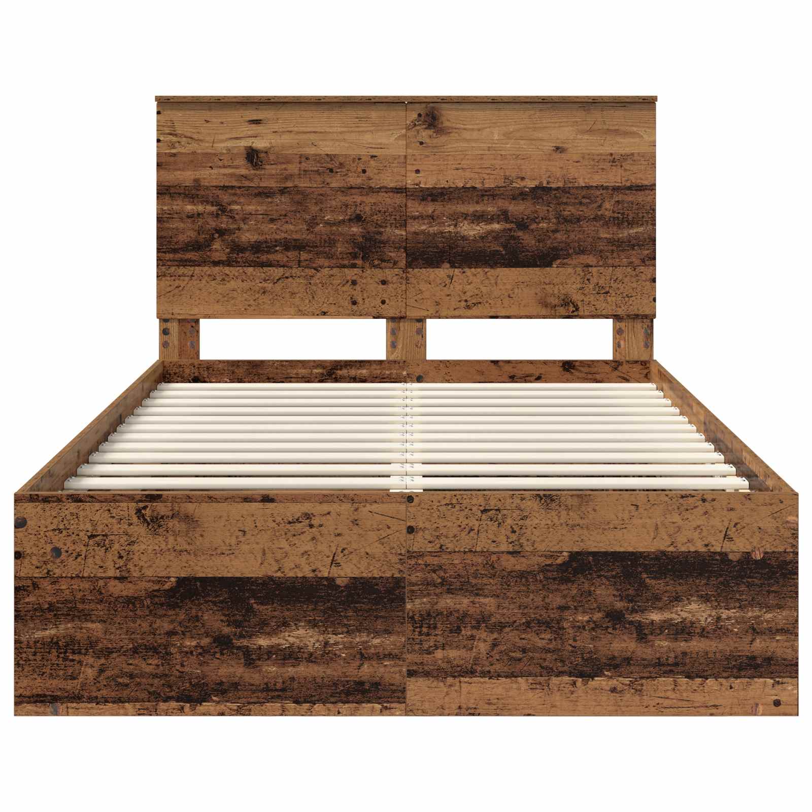 Cadre de lit Bois ancien 120 x 200 cm Bois de pin massif - XIOS