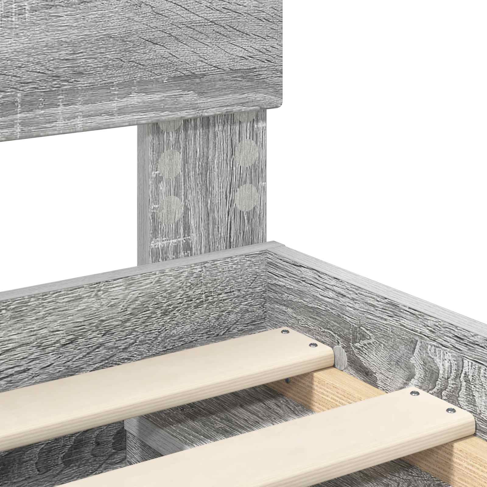 Cadre de lit Gris Sonoma 100 x 200 cm Bois de pin massif - XIOS