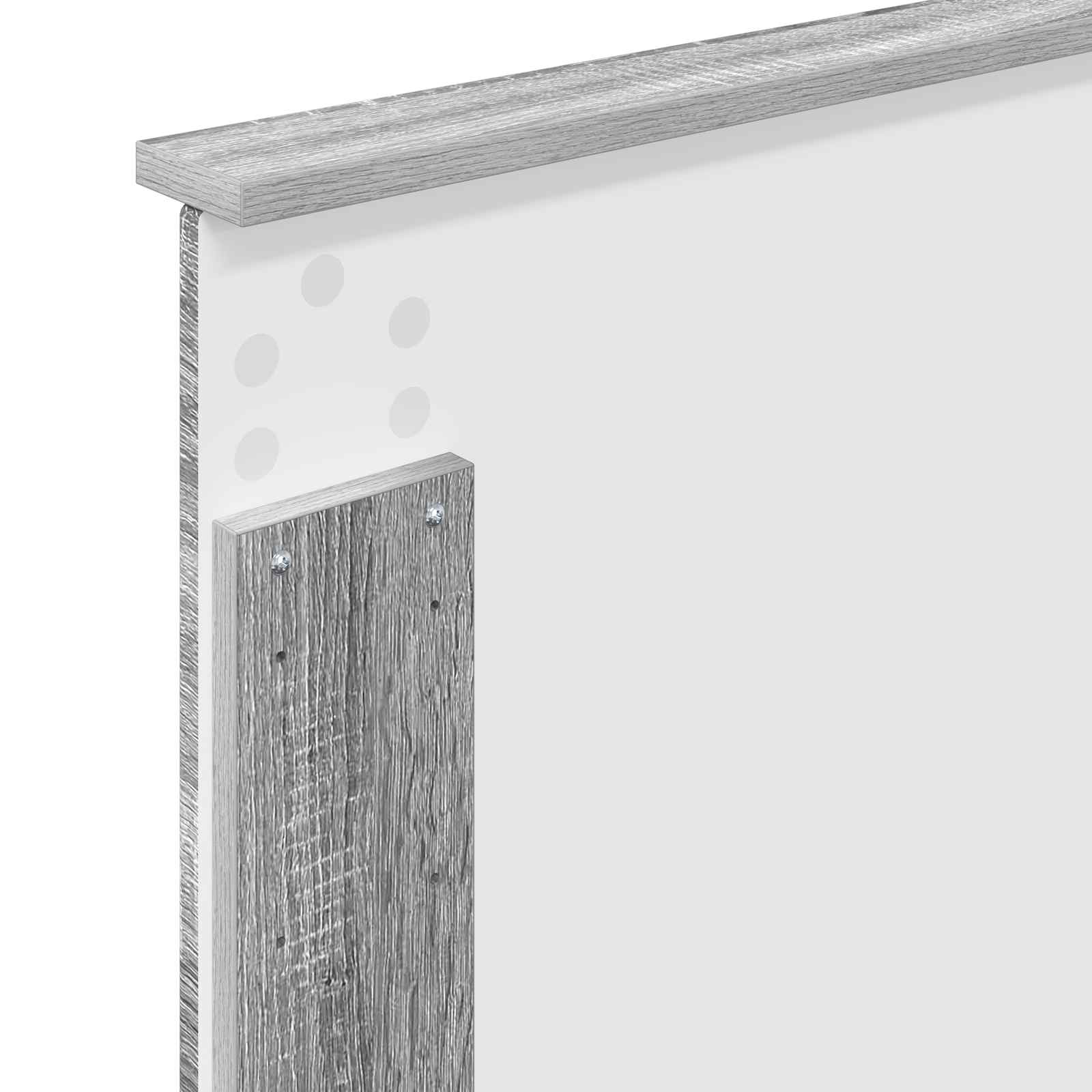 Cadre de lit Gris Sonoma 100 x 200 cm Bois de pin massif - XIOS