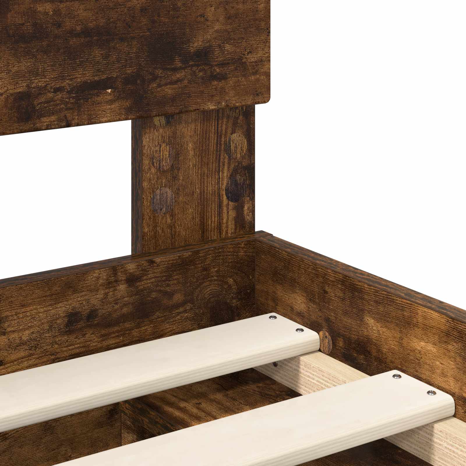 Cadre de lit Chêne fumé 90 x 190 cm Bois de pin massif