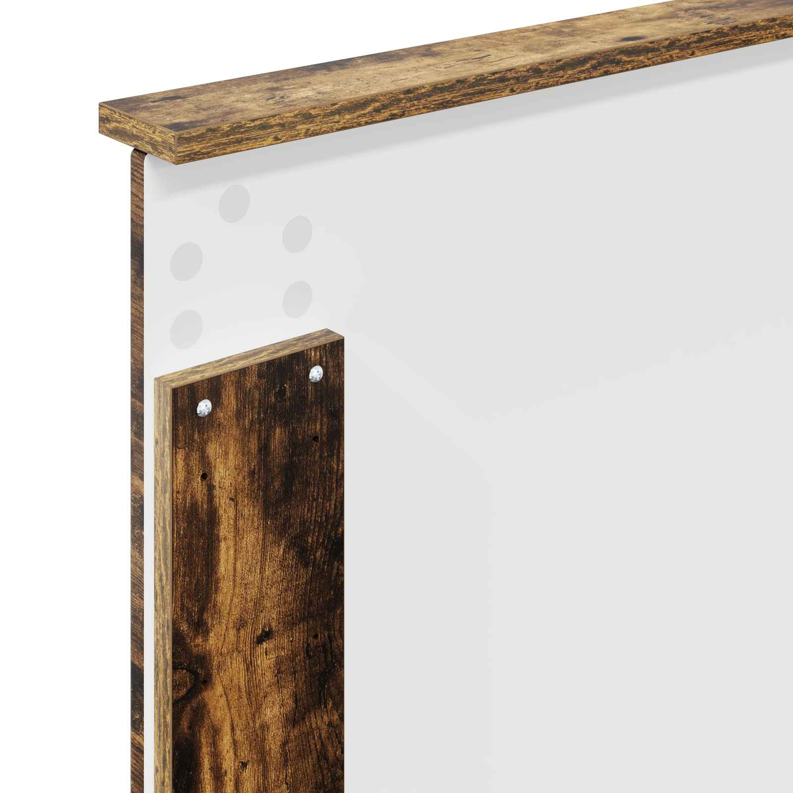 Cadre de lit Chêne fumé 90 x 190 cm Bois de pin massif