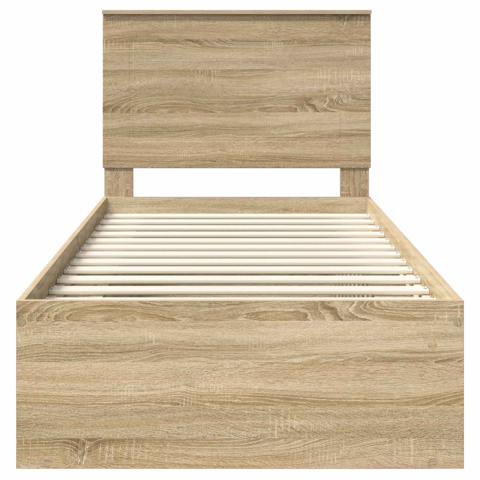 Cadre de lit Chêne Sonoma 90 x 200 cm Bois de pin massif - XIOS