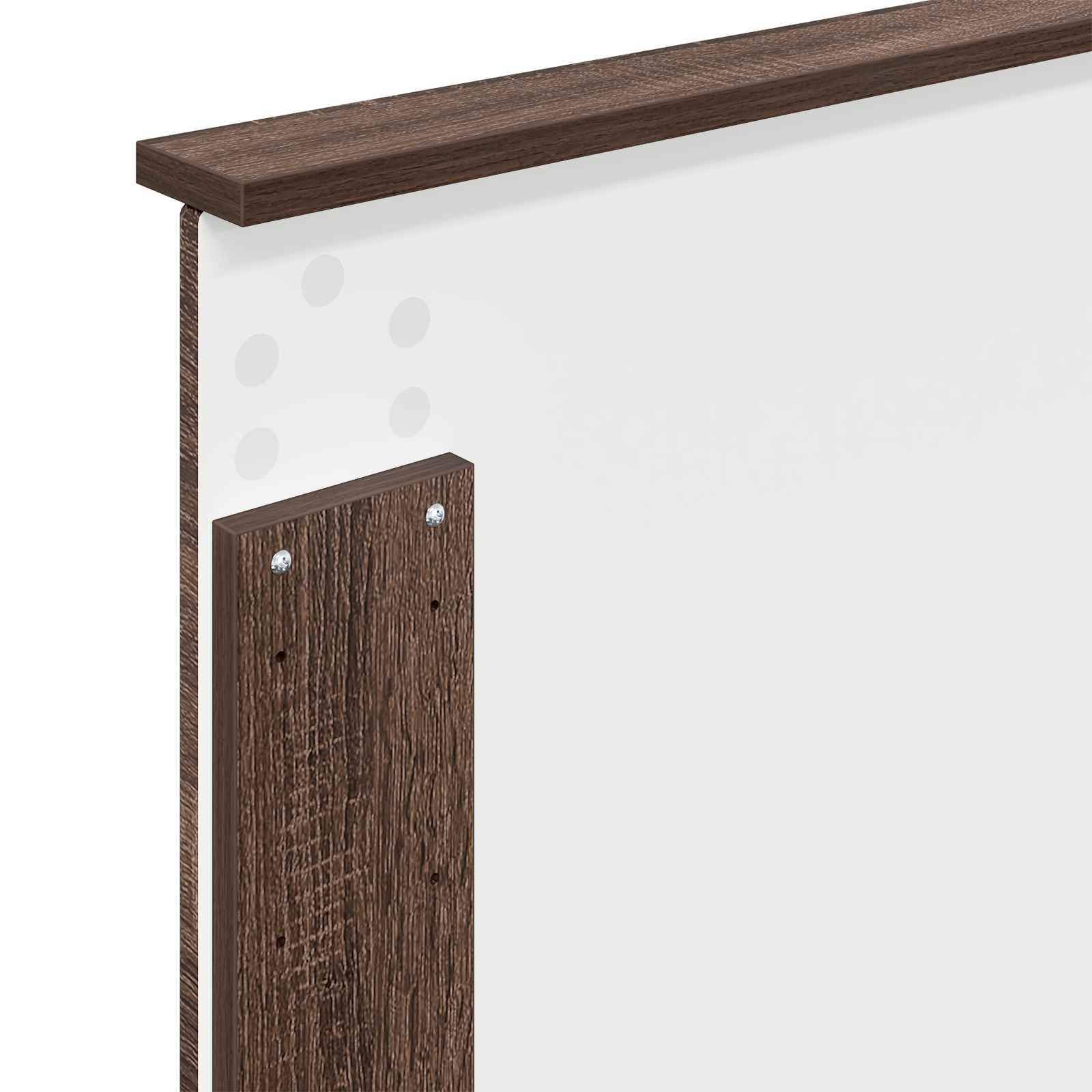 Cadre de lit Chêne brun 90 x 200 cm Bois de pin massif - XIOS
