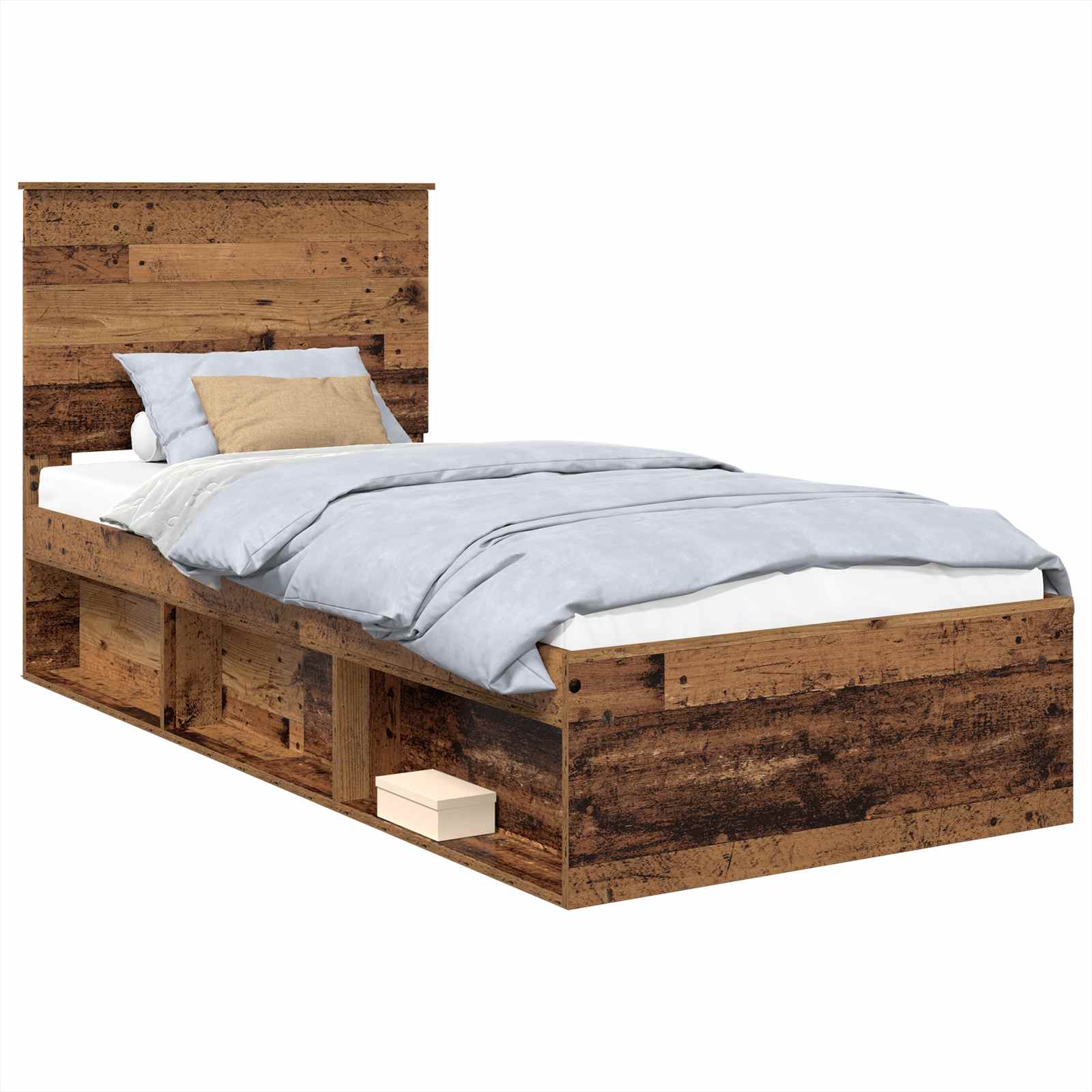 Cadre de lit Bois ancien 90 x 200 cm Bois de pin massif - XIOS