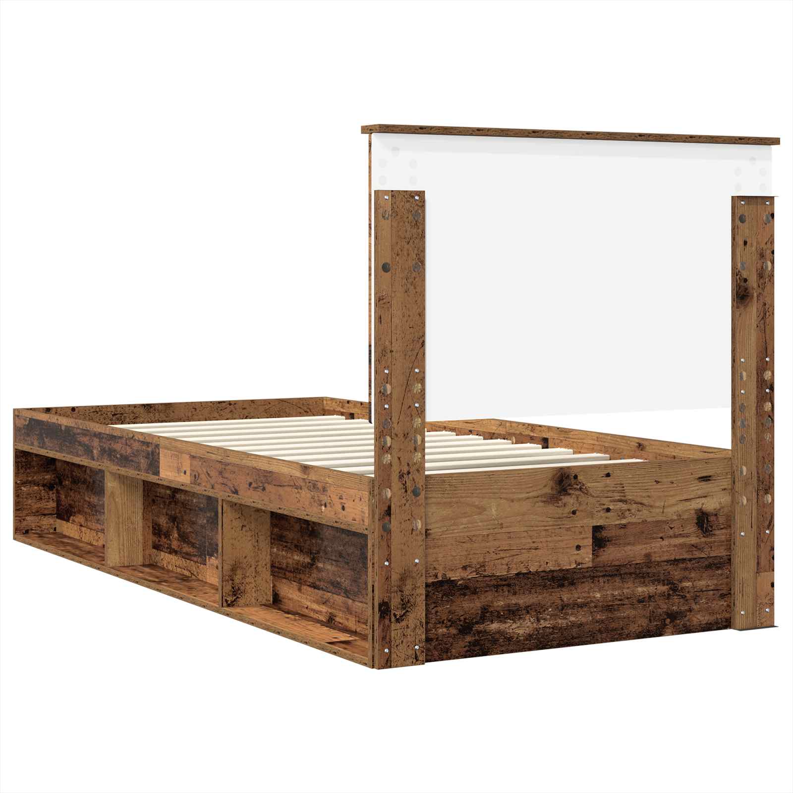 Cadre de lit Bois ancien 90 x 200 cm Bois de pin massif - XIOS