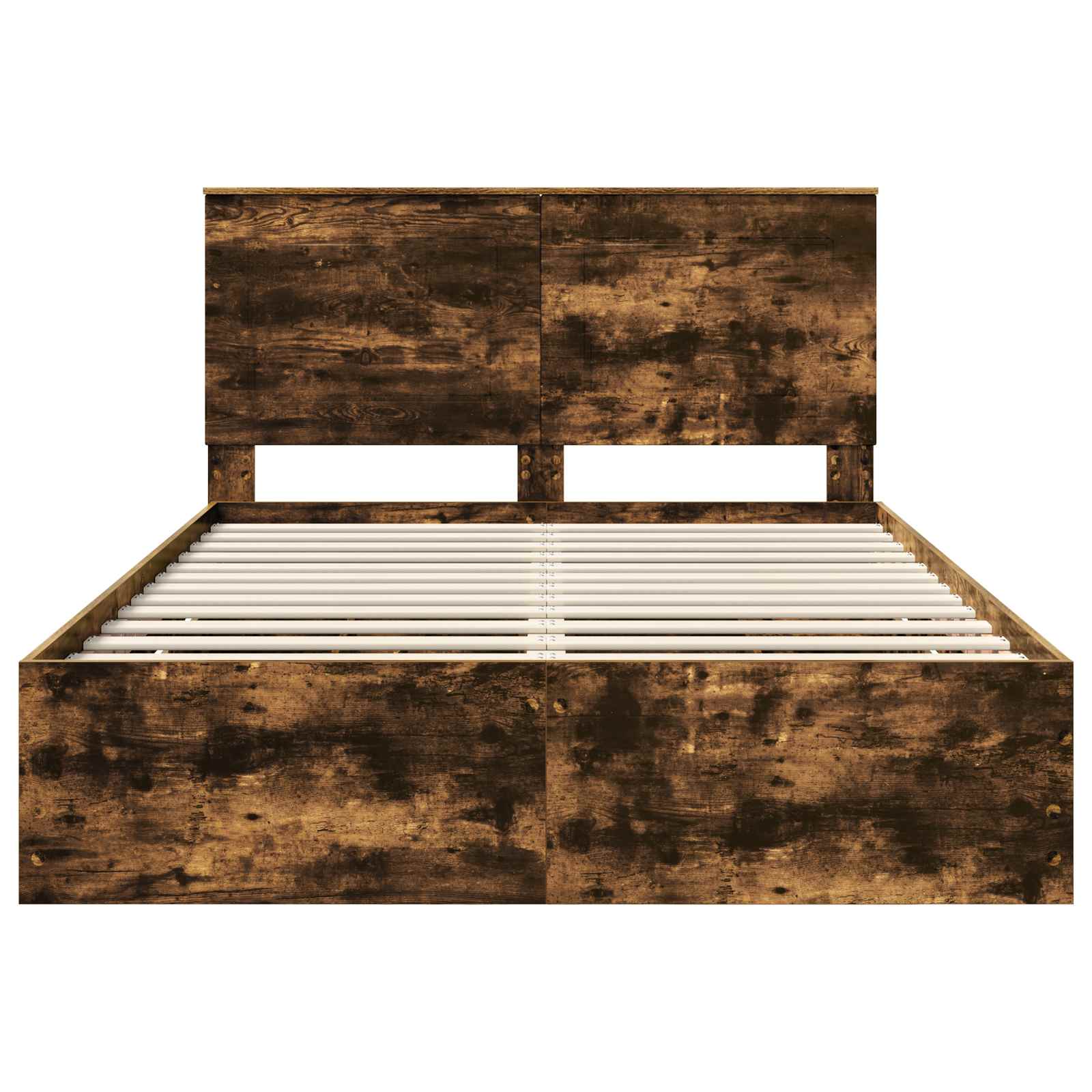 Cadre de lit Chêne fumé 160 x 200 cm Bois Ingénierie - XIOS