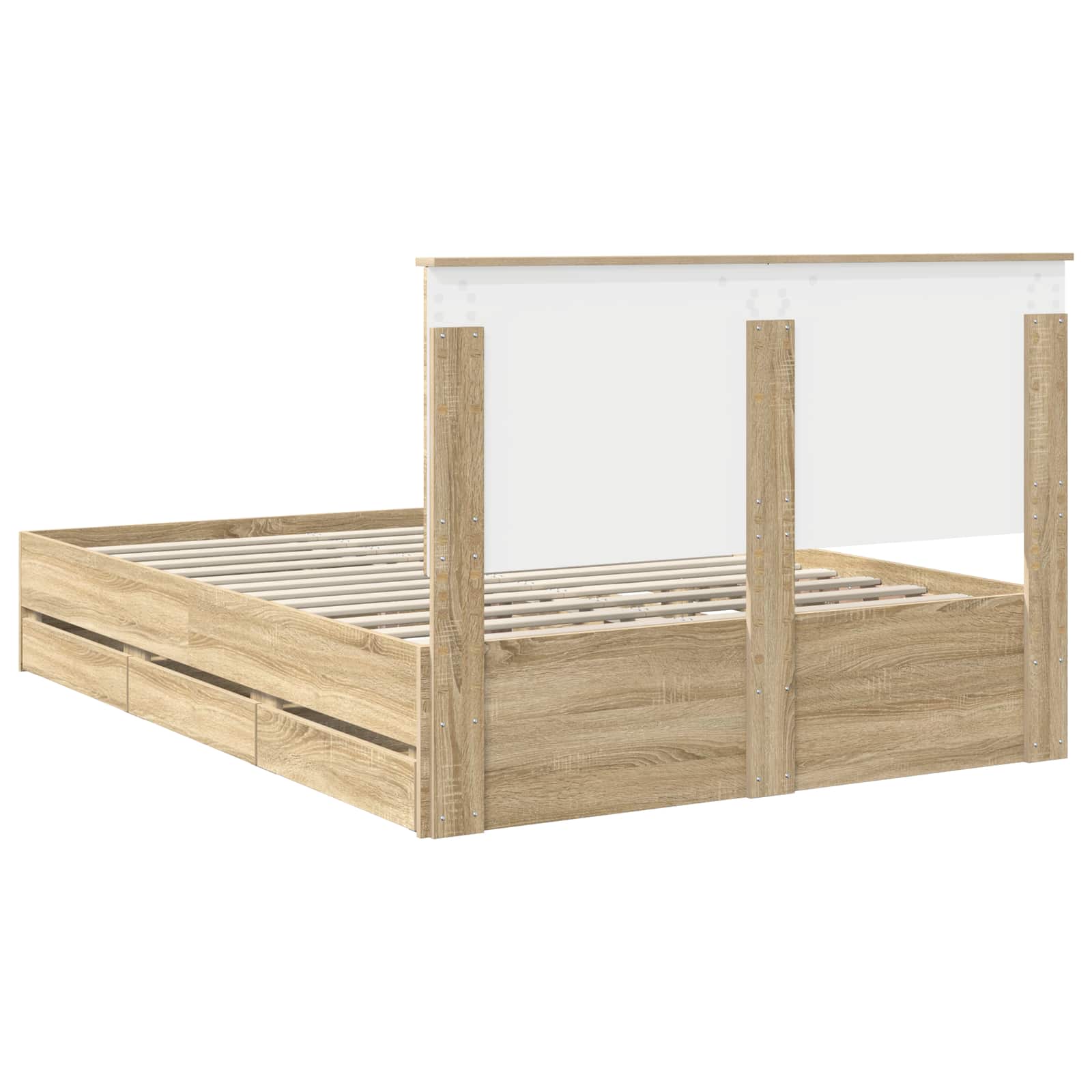 Cadre de lit Chêne Sonoma 150 x 200 cm Bois Ingénierie - XIOS