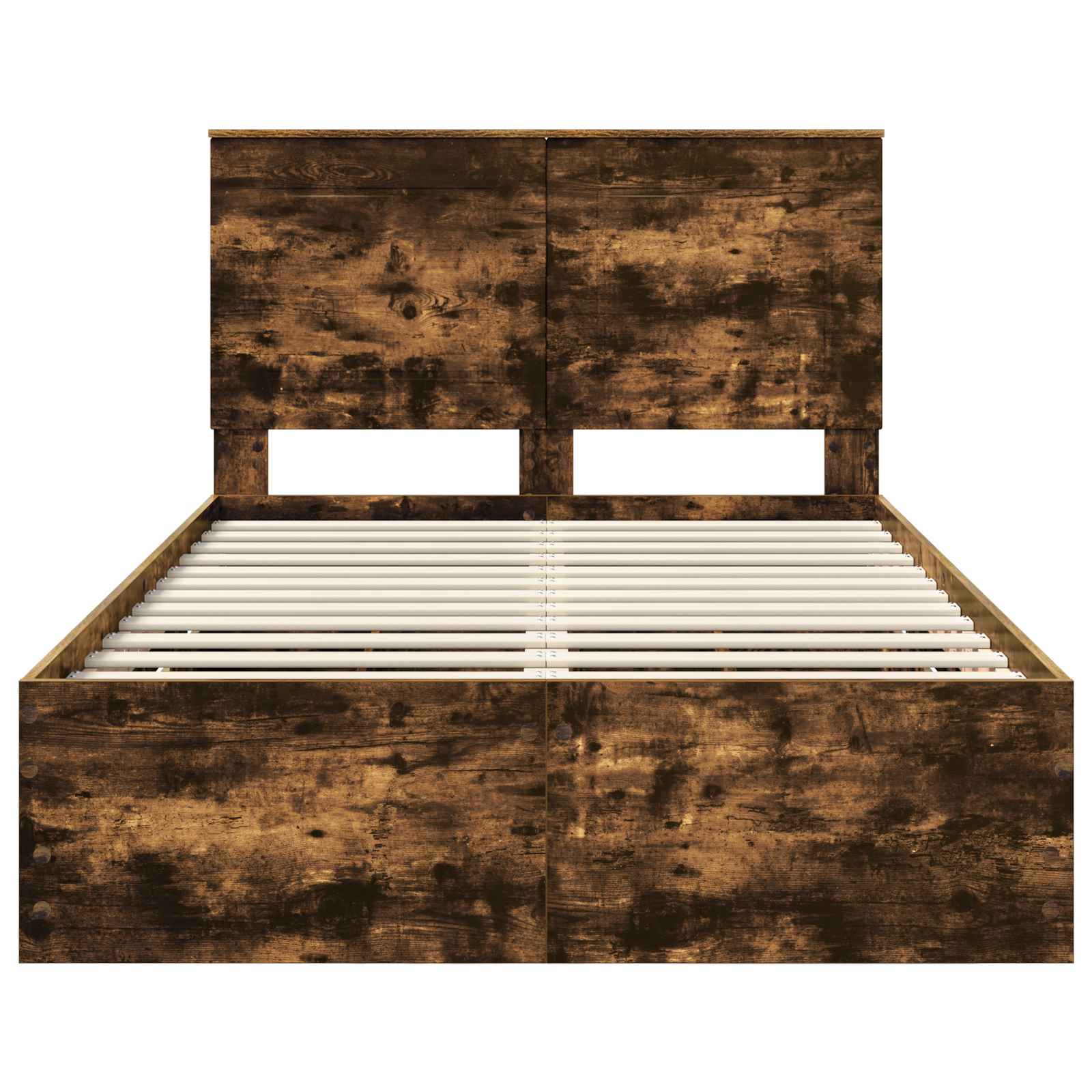 Cadre de lit Chêne fumé 135 x 190 cm Bois Ingénierie - XIOS