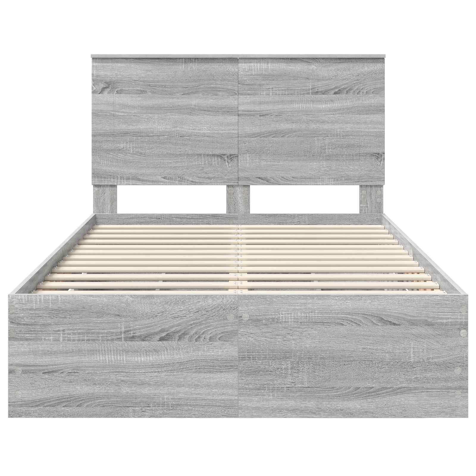 Cadre de lit Gris Sonoma 120 x 190 cm Bois Ingénierie - XIOS