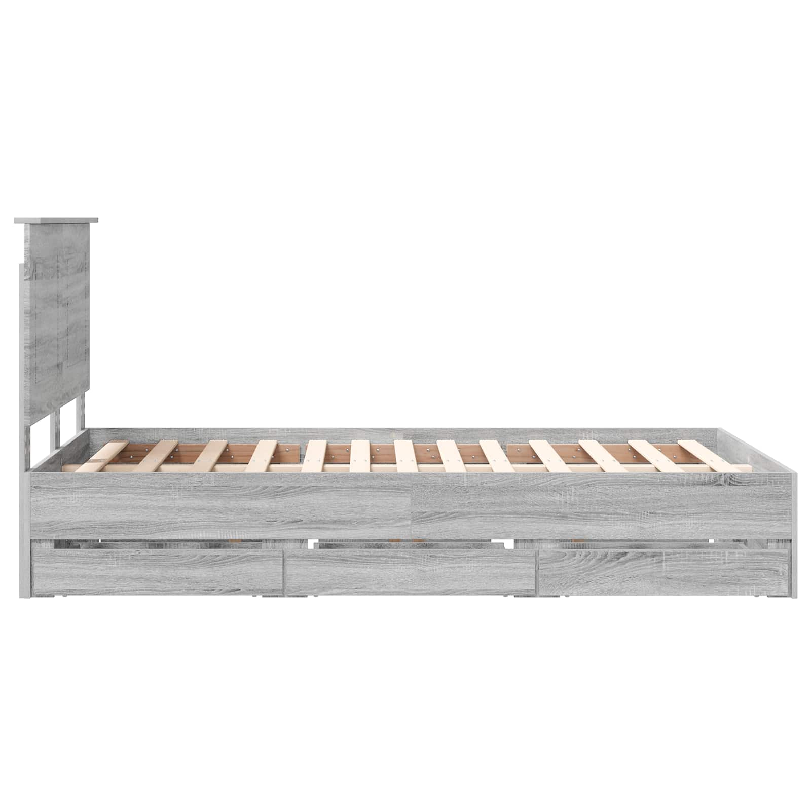 Cadre de lit Gris Sonoma 120 x 190 cm Bois Ingénierie - XIOS