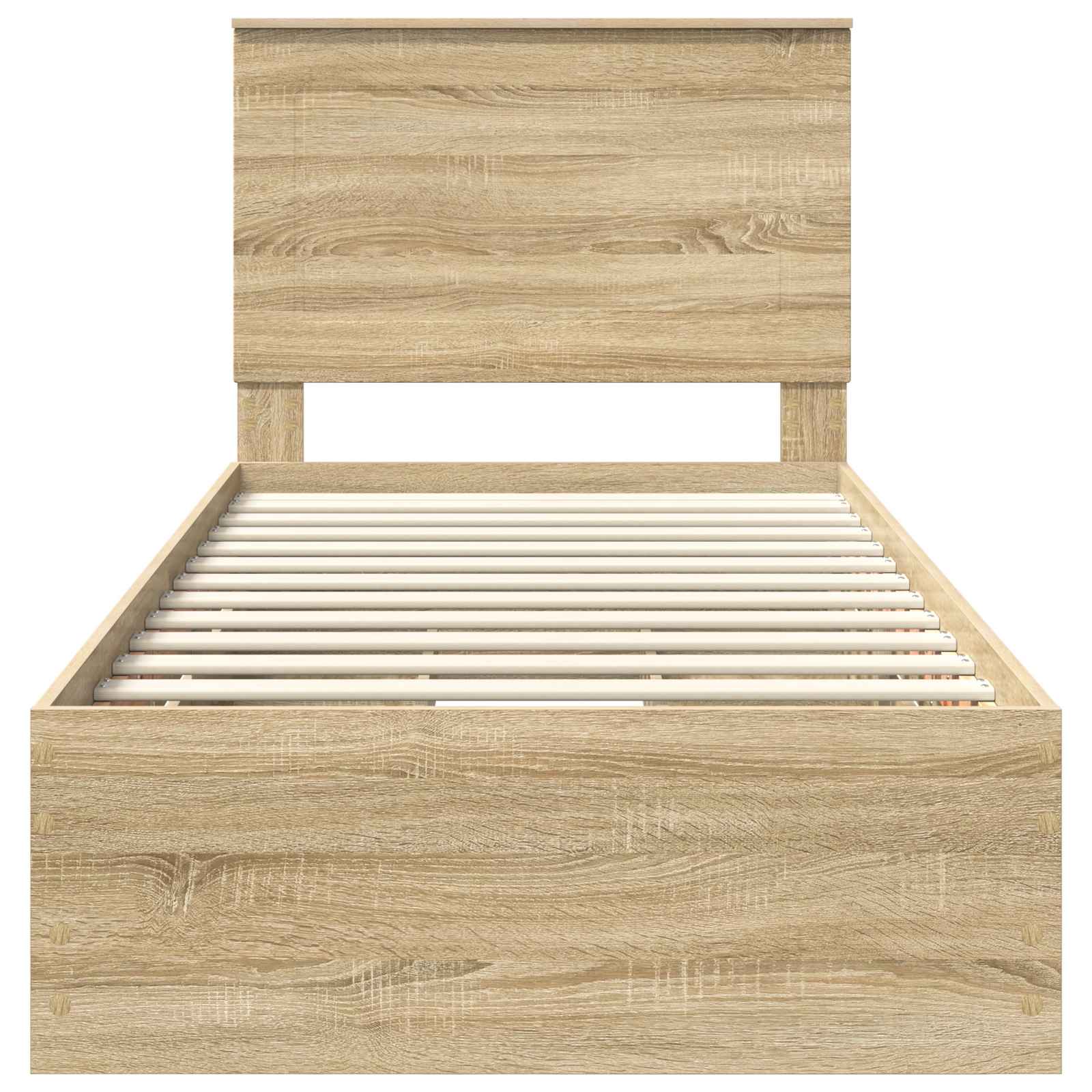 Cadre de lit Chêne Sonoma 100 x 200 cm Bois Ingénierie - XIOS