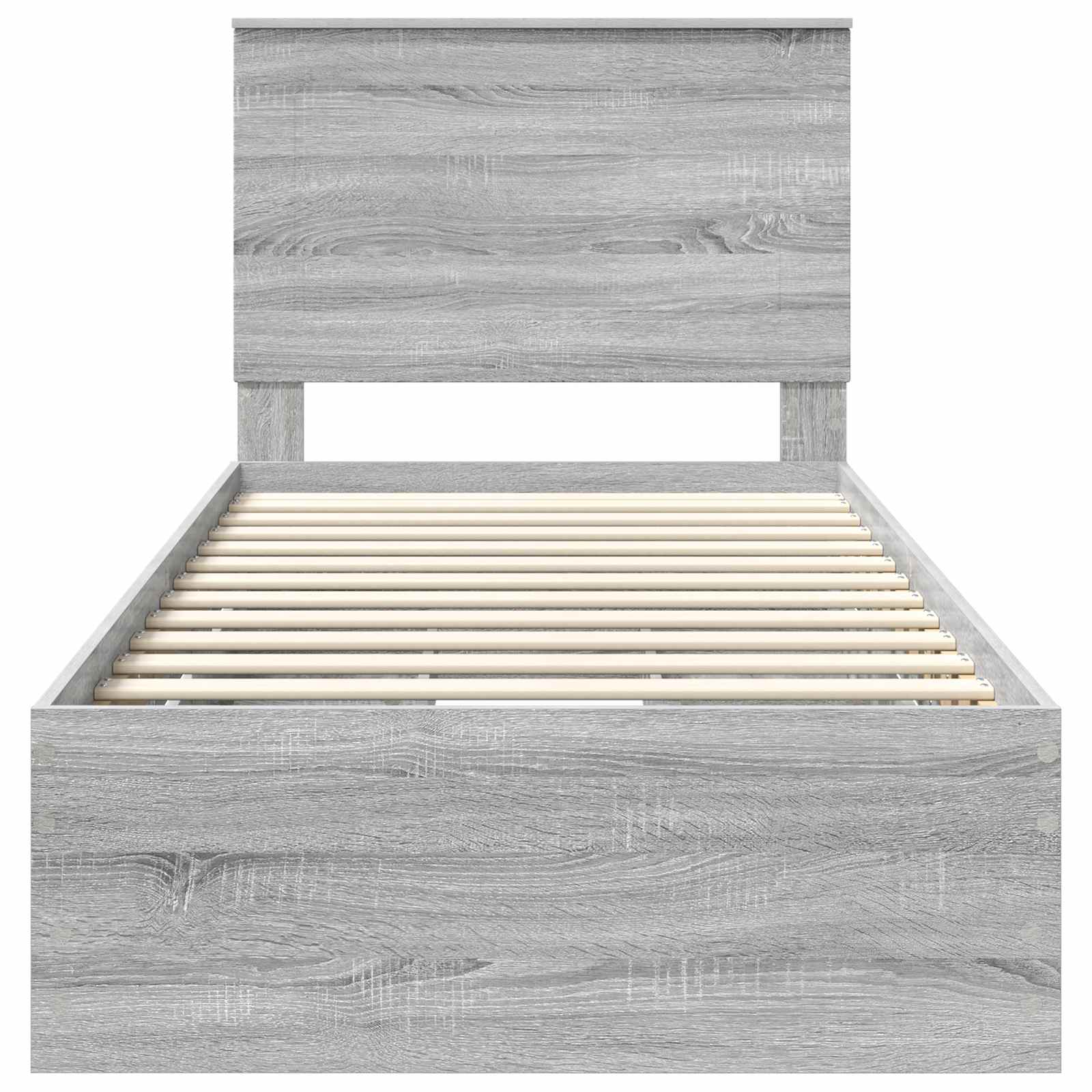 Cadre de lit Gris Sonoma 90 x 190 cm Bois Ingénierie - XIOS