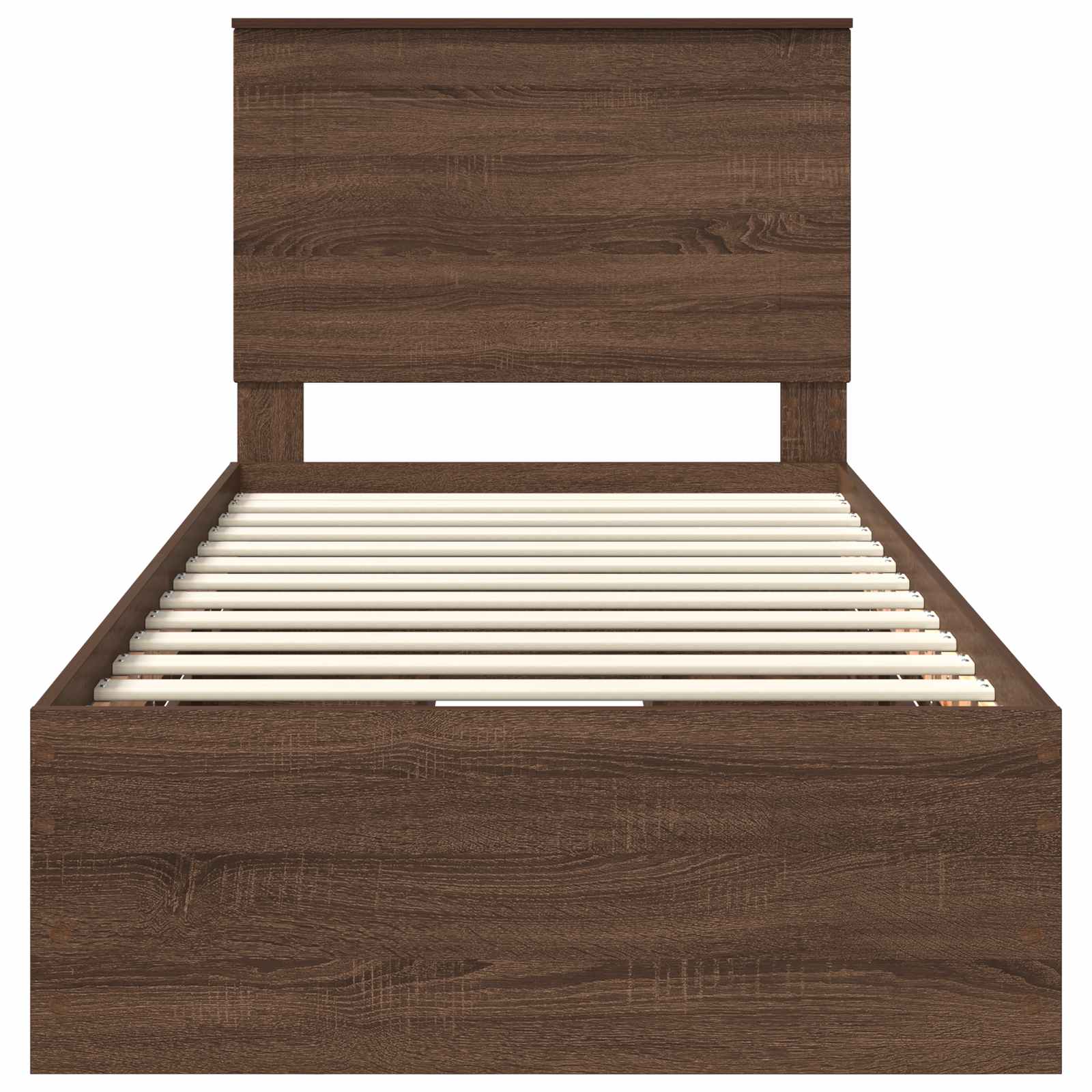 Cadre de lit avec tiroir Chêne brun 90 x 190 cm Bois Ingénierie - XIOS