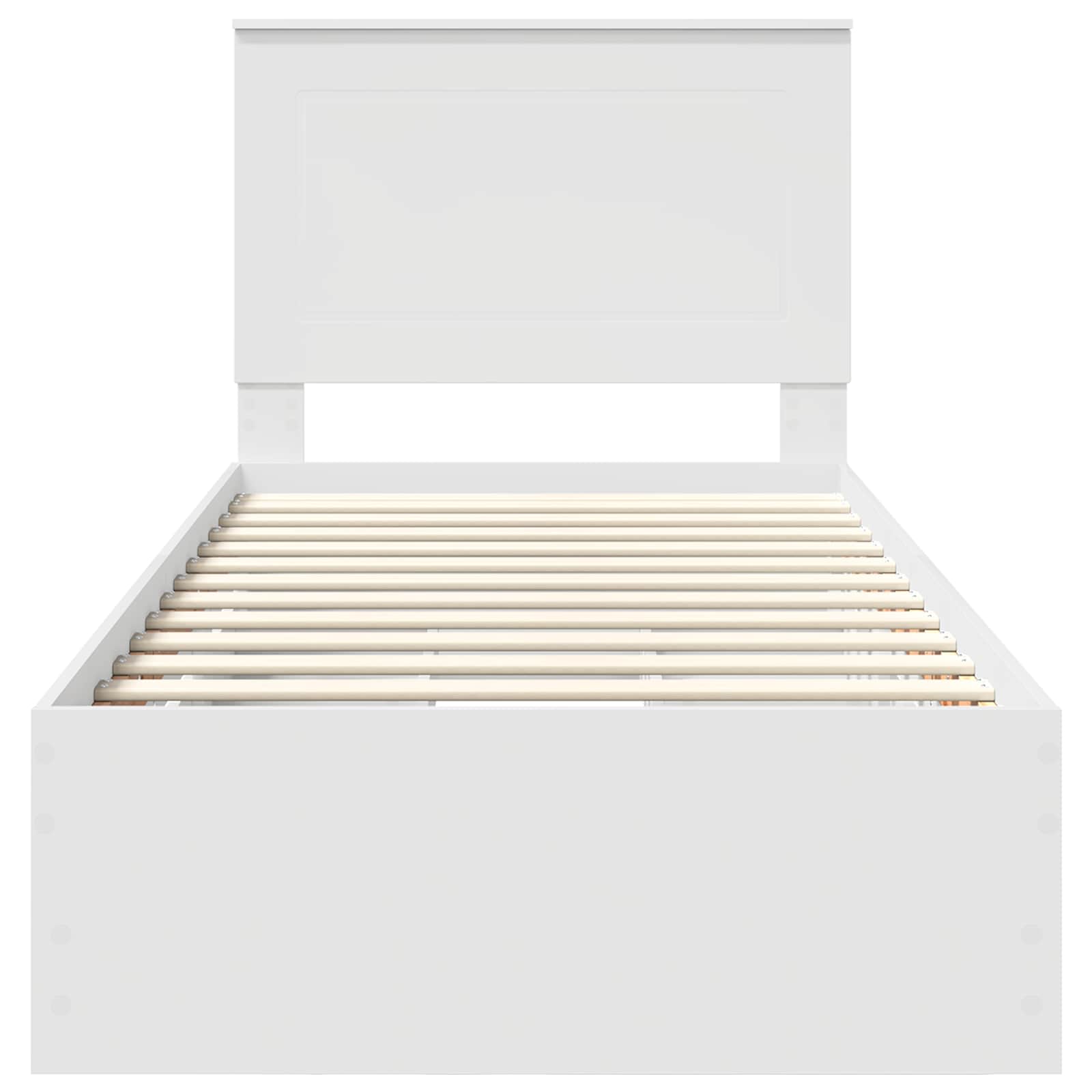 Cadre de lit avec tiroir Blanc 75 x 190 cm Bois Ingénierie - XIOS