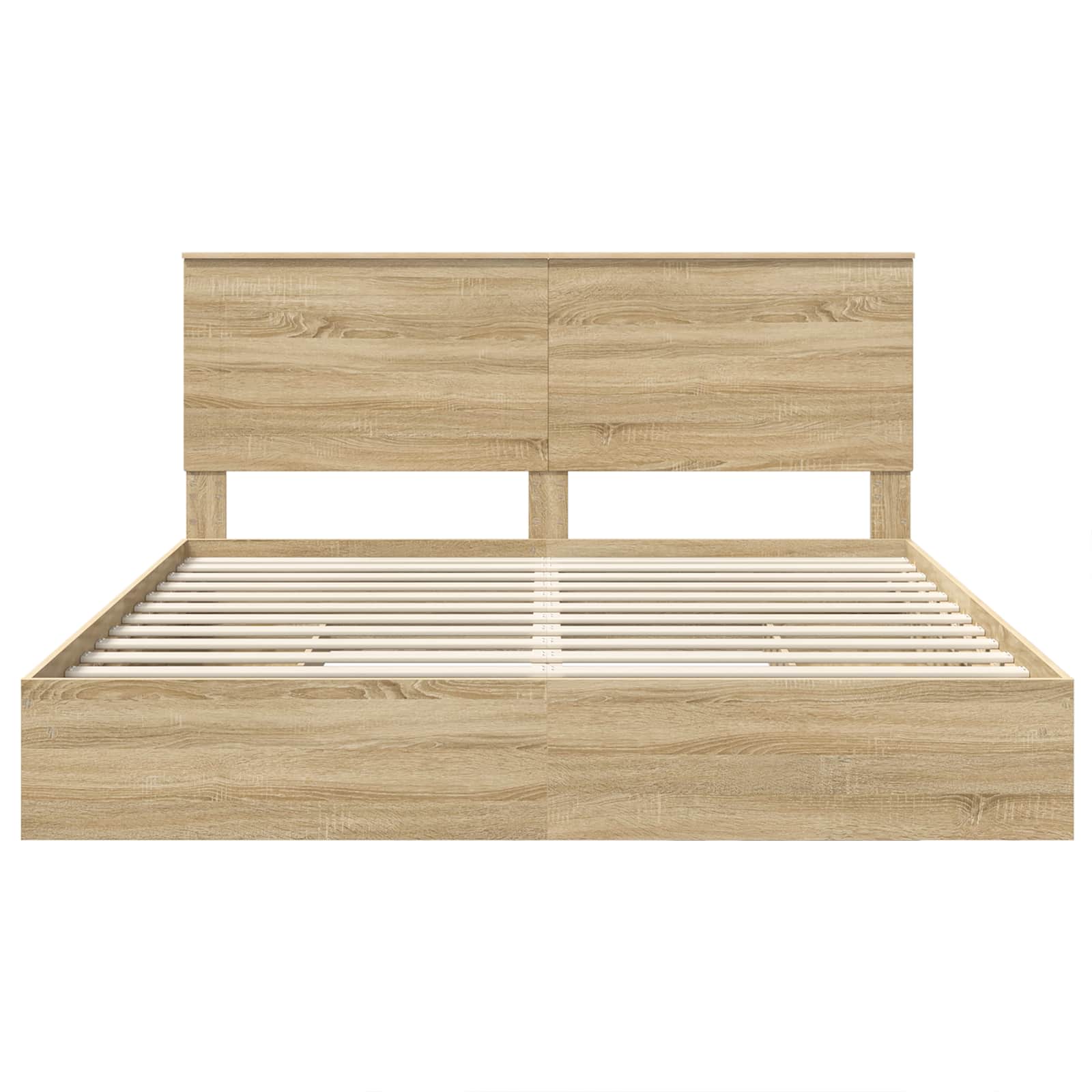 Lit de Rangement Chêne Sonoma 180 x 200 cm Bois d'ingénierie - XIOS
