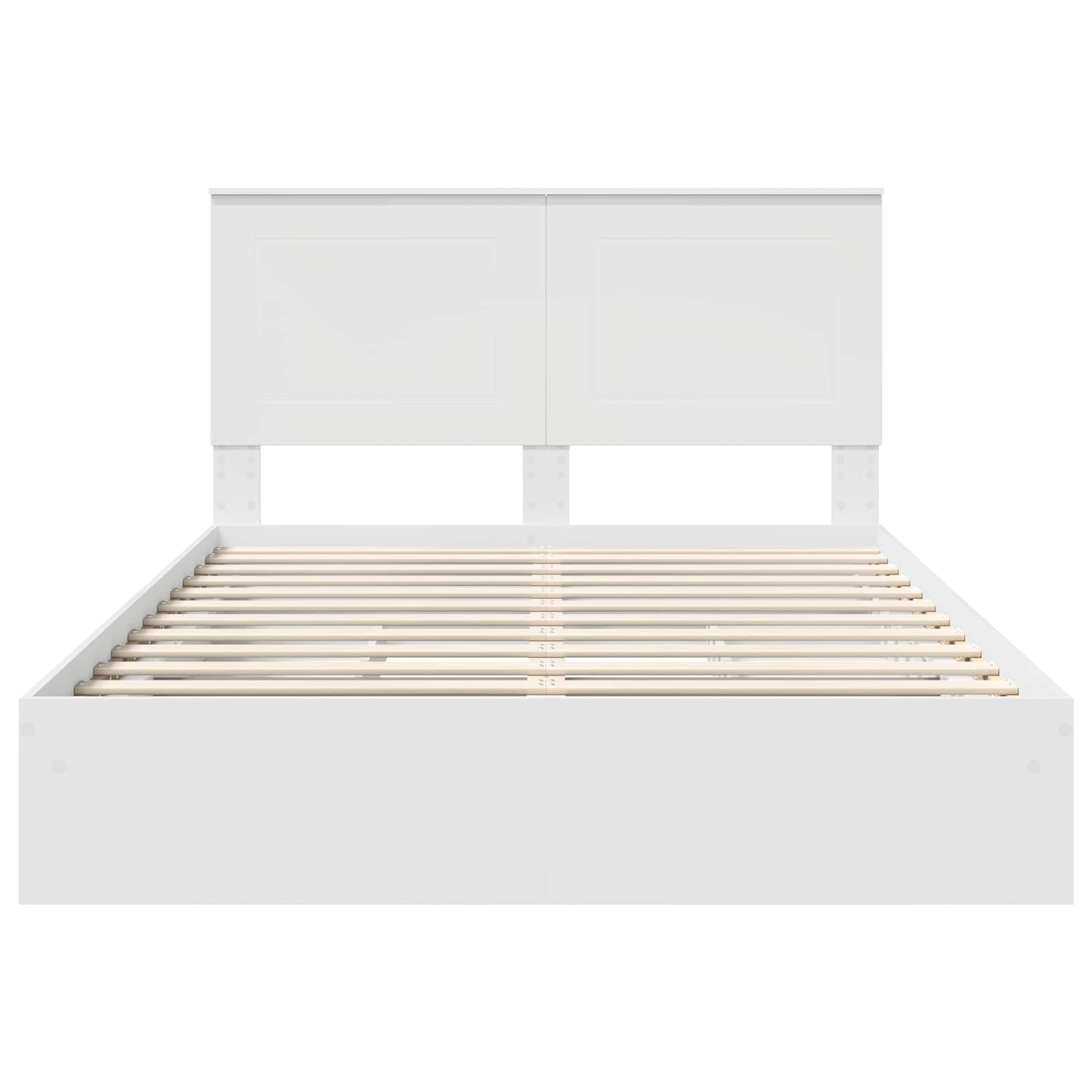 Lit de Rangement Blanc 140 x 190 cm Bois d'ingénierie - XIOS