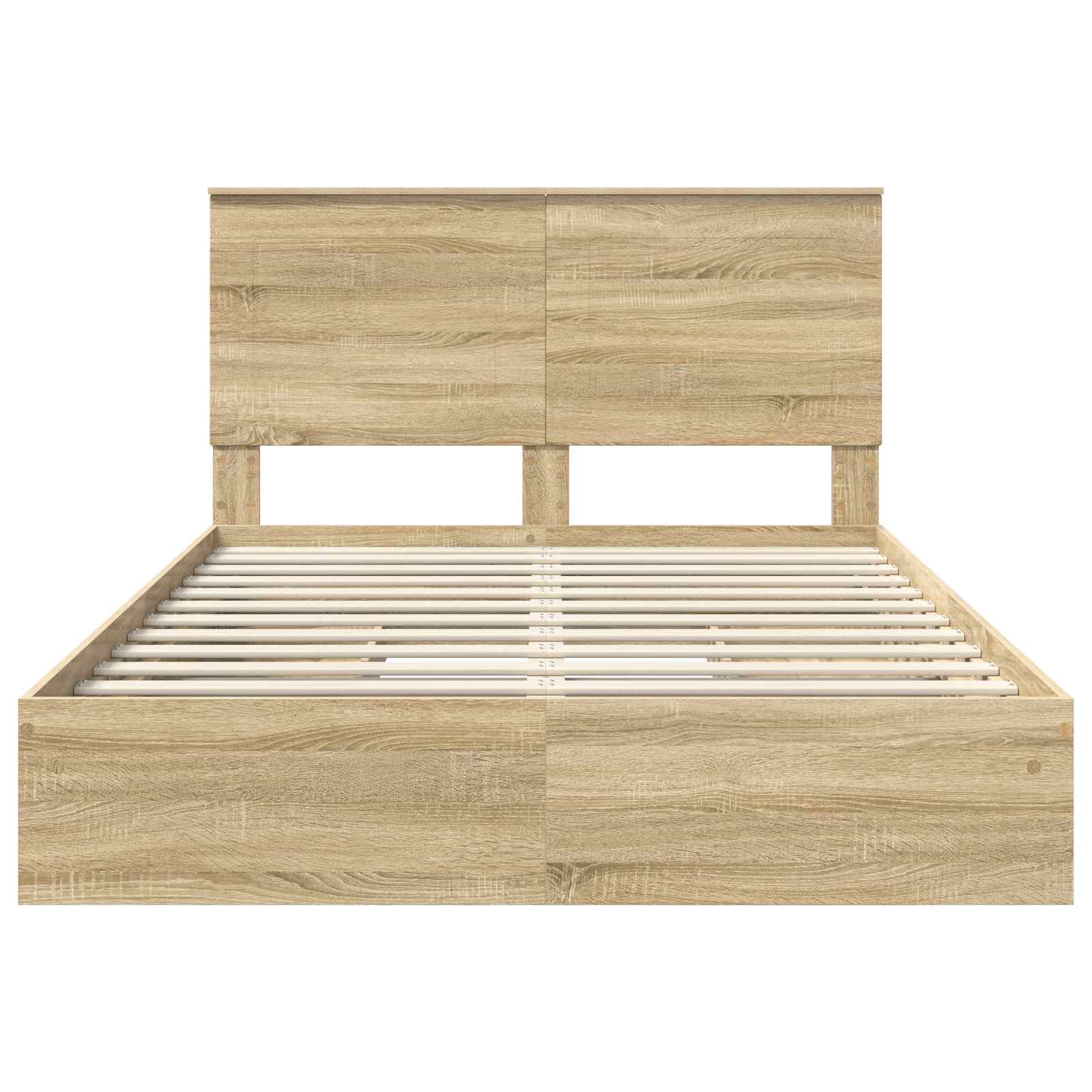 Lit de Rangement Chêne Sonoma 140 x 190 cm Bois d'ingénierie - XIOS