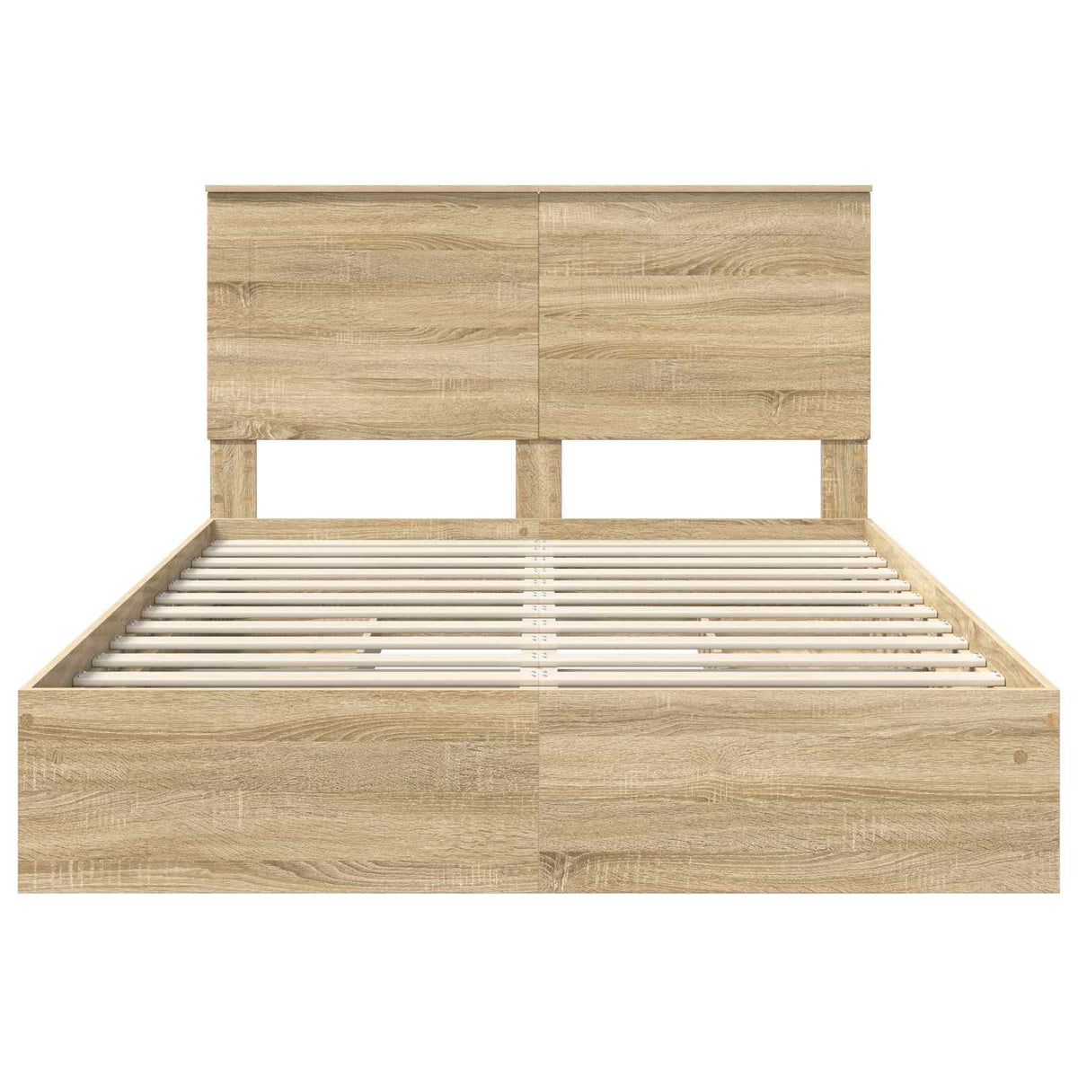 Lit de Rangement Chêne Sonoma 140 x 190 cm Bois d'ingénierie