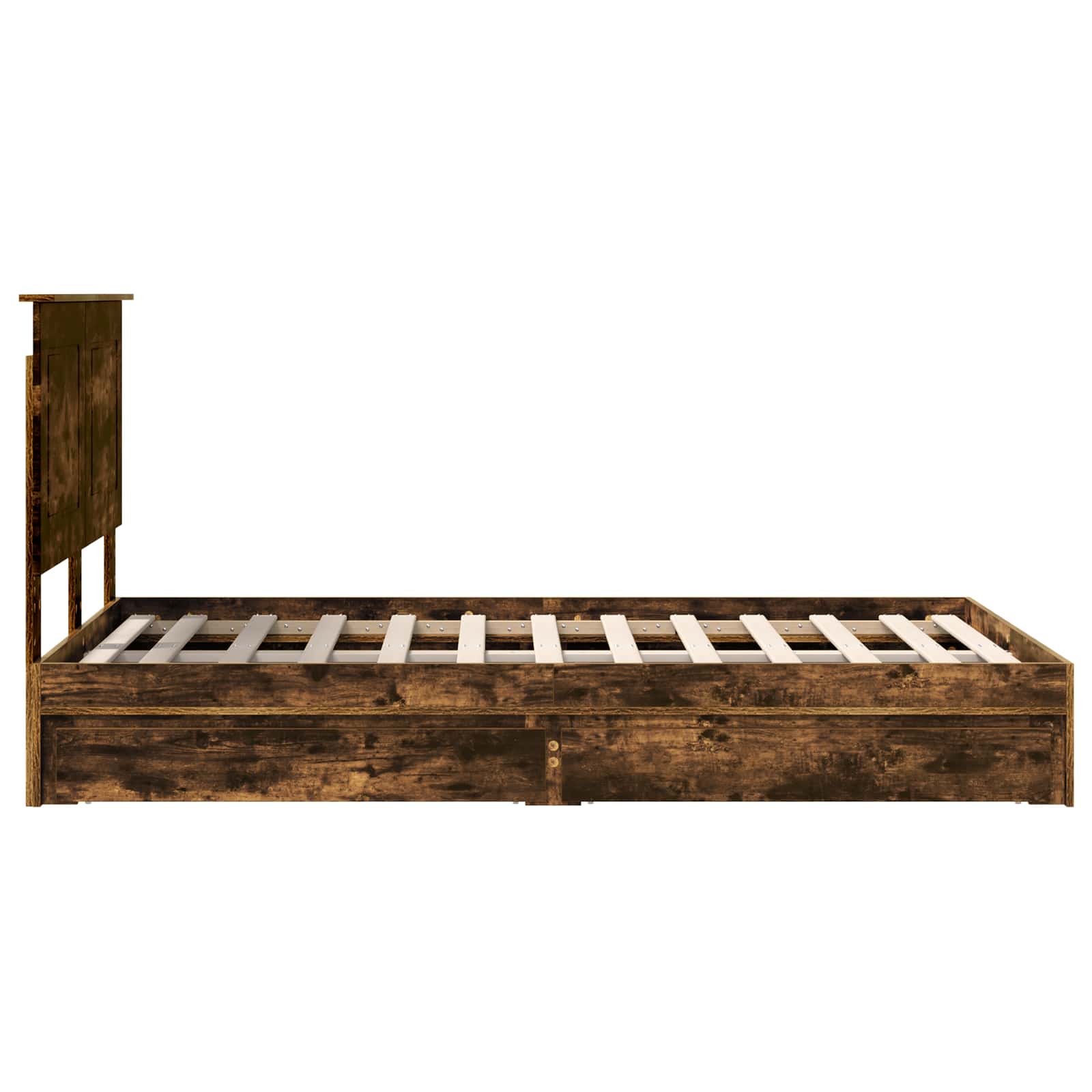Cadre de lit Chêne fumé 135 x 190 cm Bois d'ingénierie - XIOS
