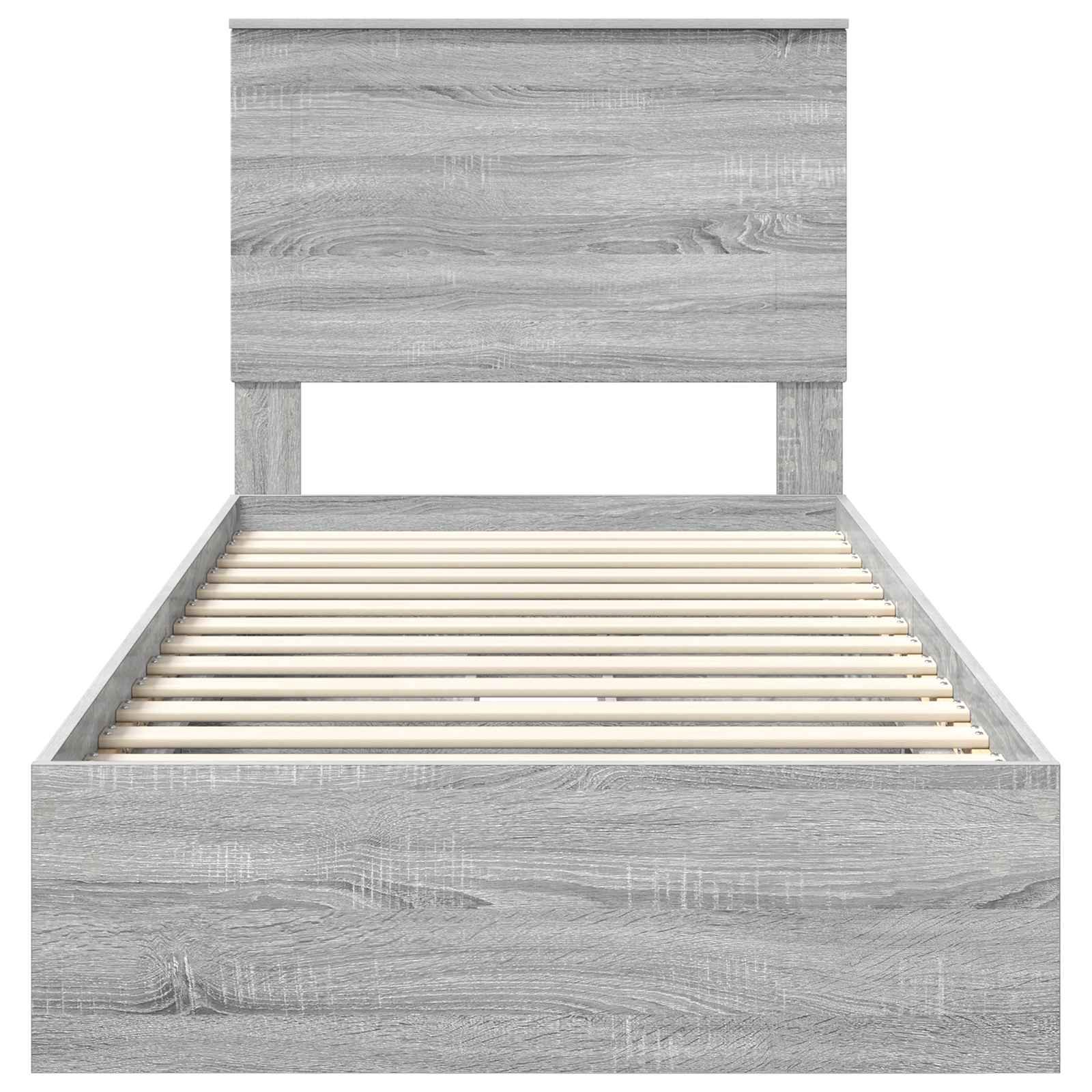 Cadre de lit Gris Sonoma 100 x 200 cm Bois d'ingénierie - XIOS